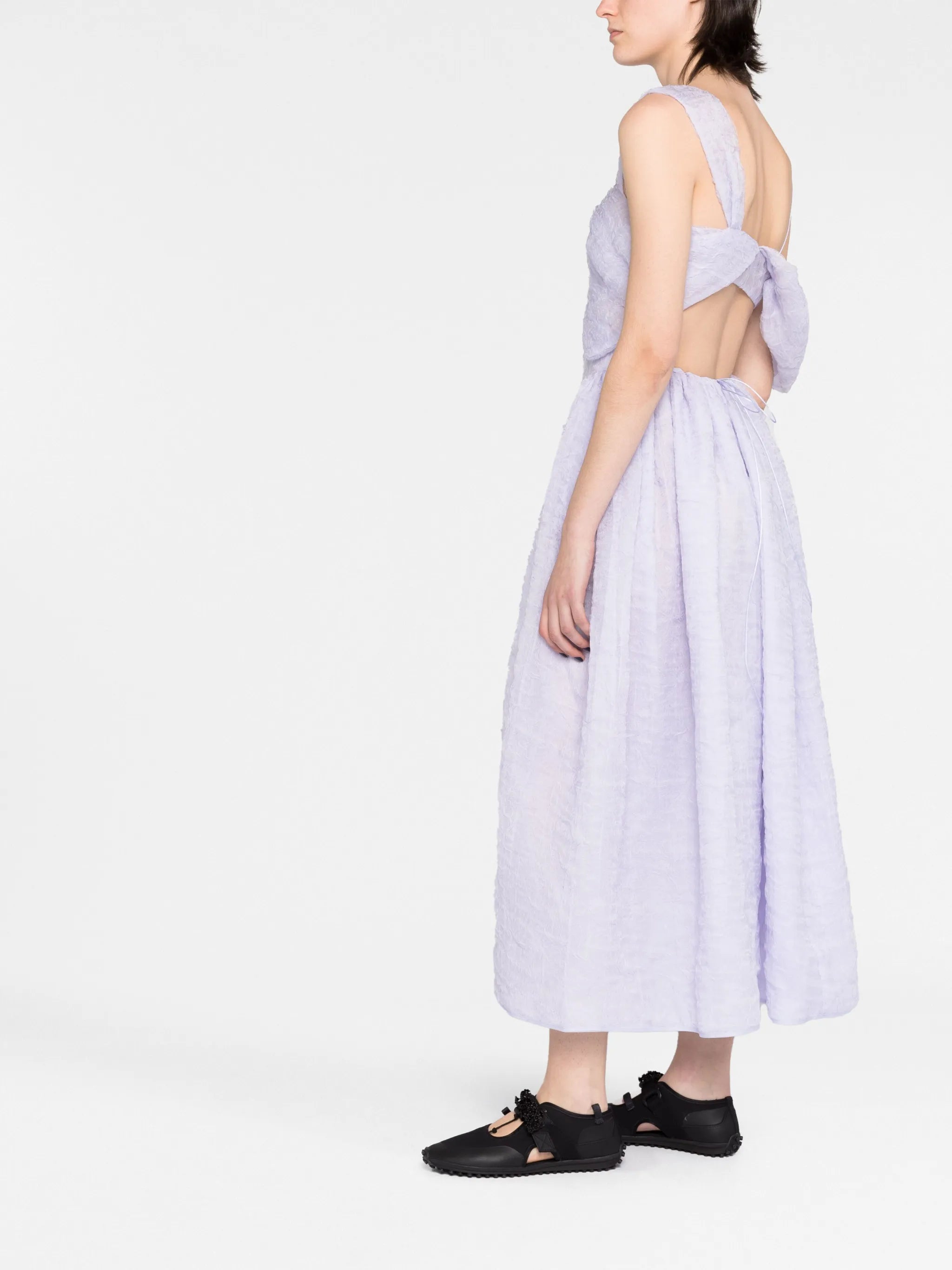Sonja off-shoulder matelassé dress