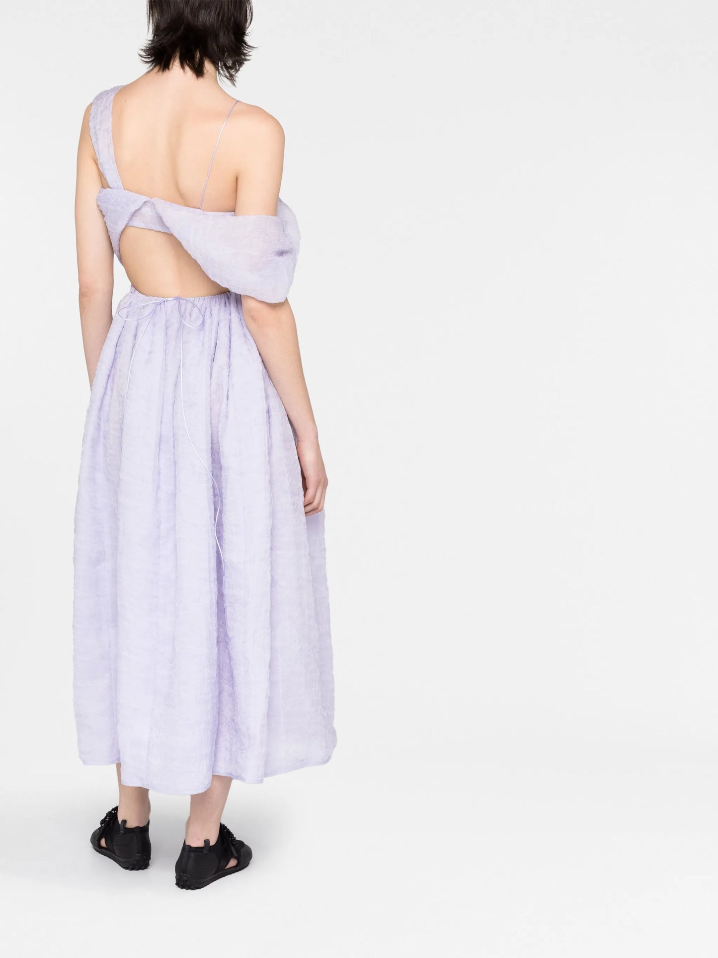 Sonja off-shoulder matelassé dress