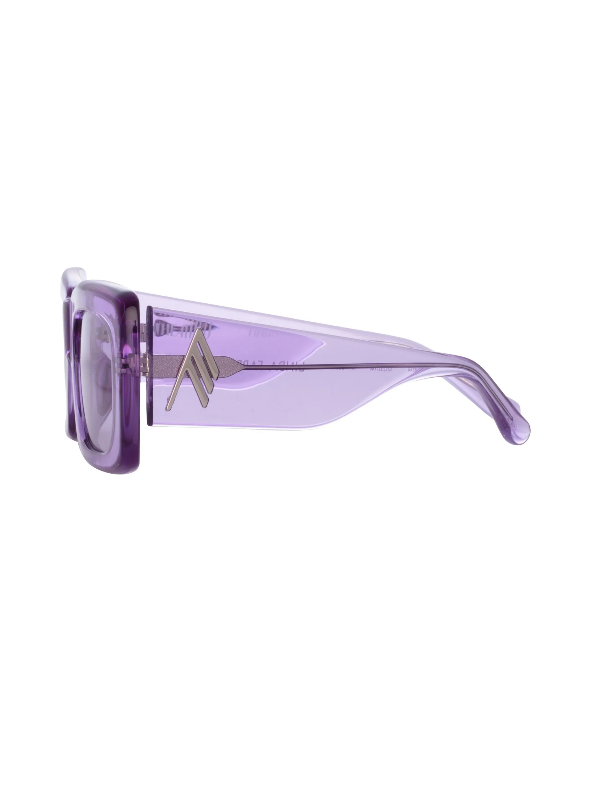 x Linda Farrow rectangle-frame sunglasses