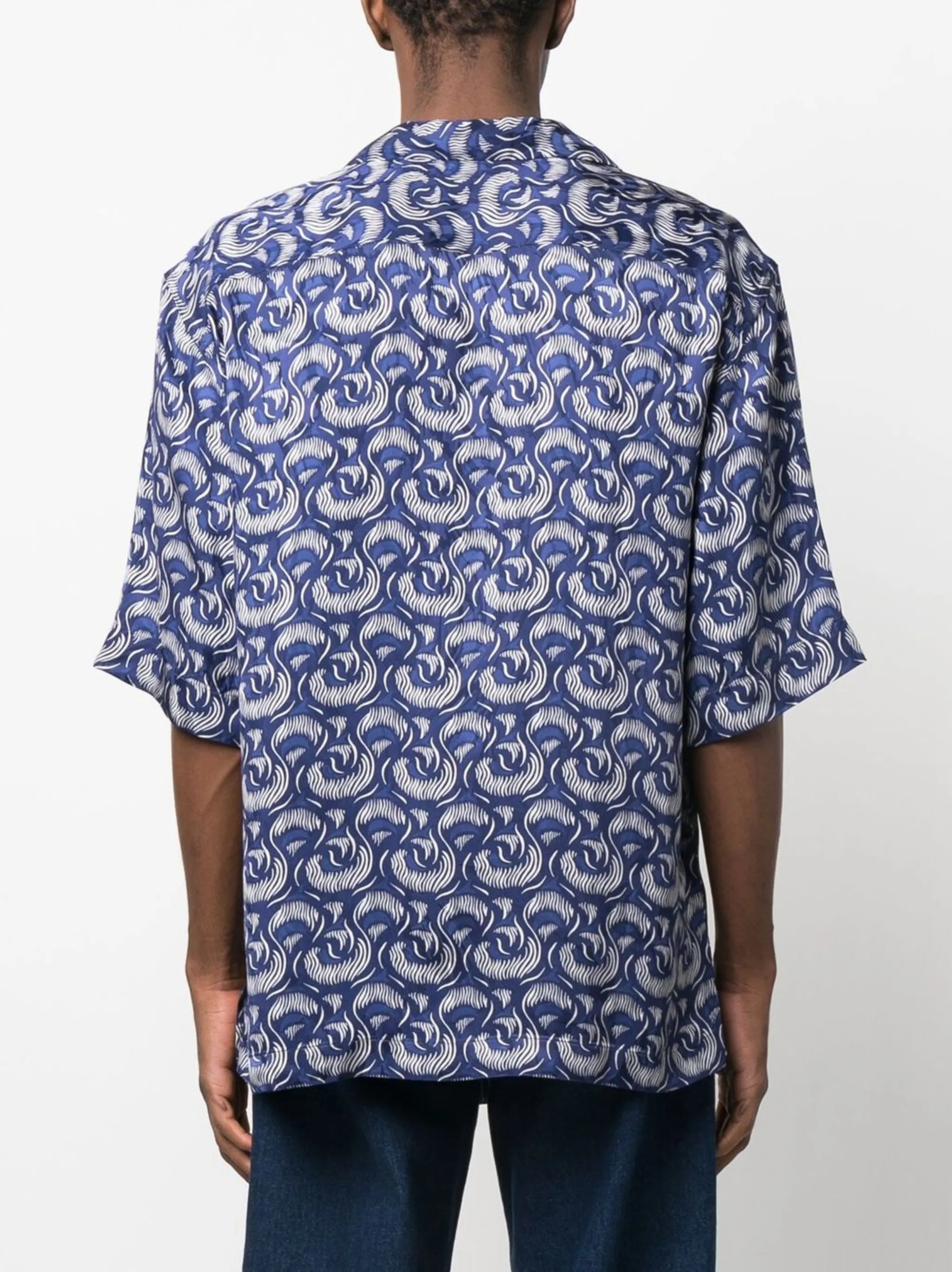 loose-fit printed shirt