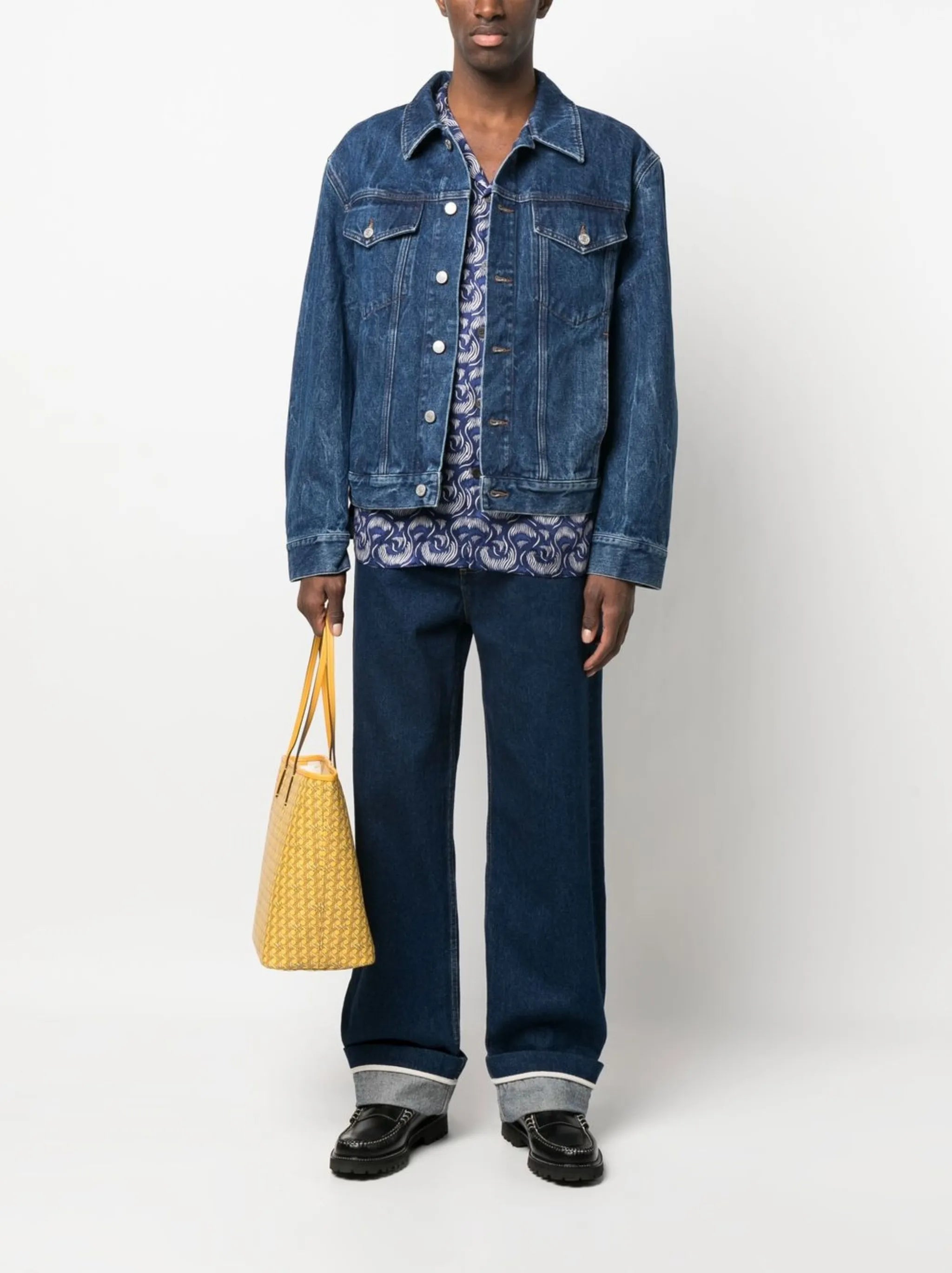 loose-fit printed shirt
