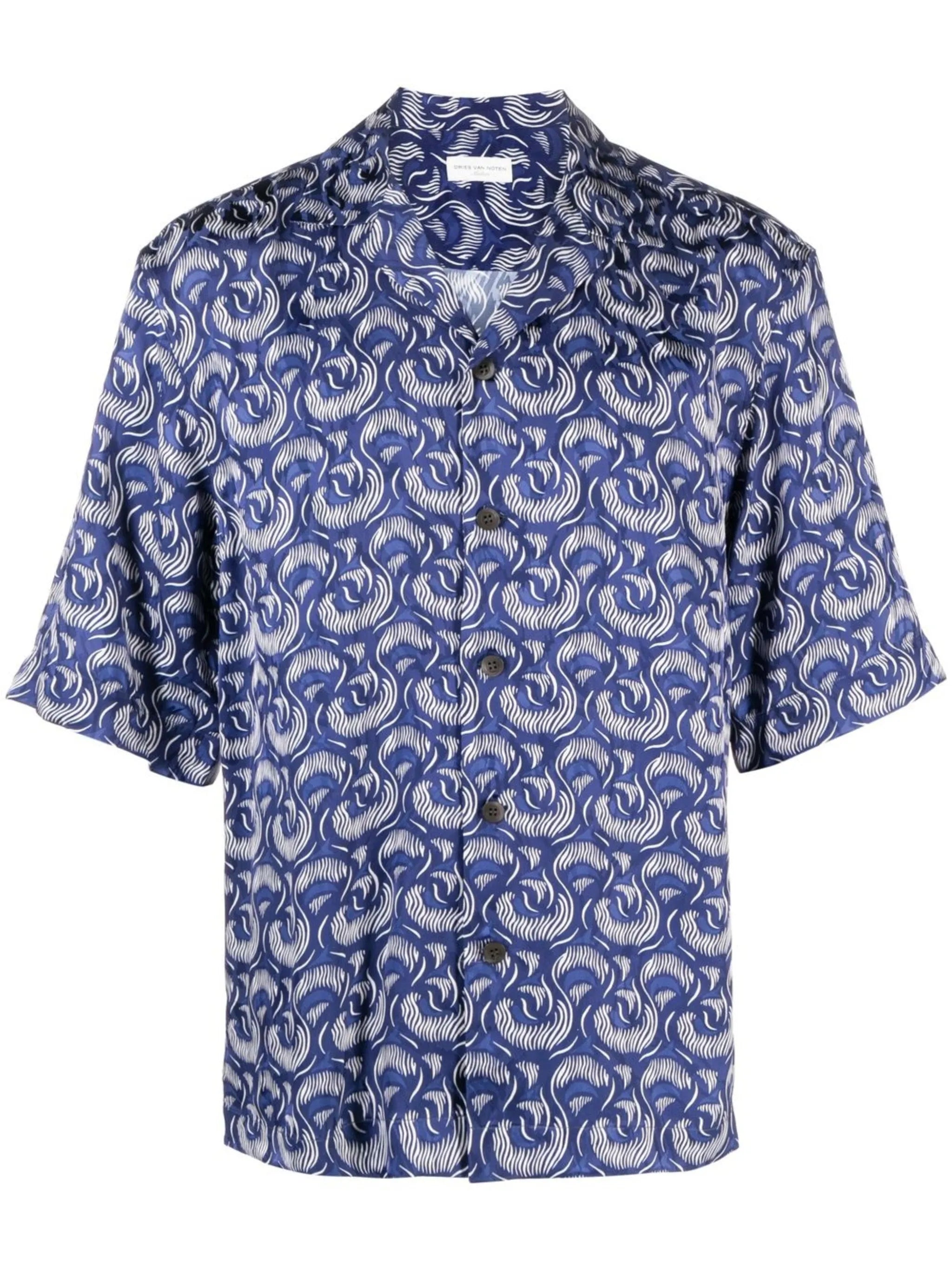 loose-fit printed shirt