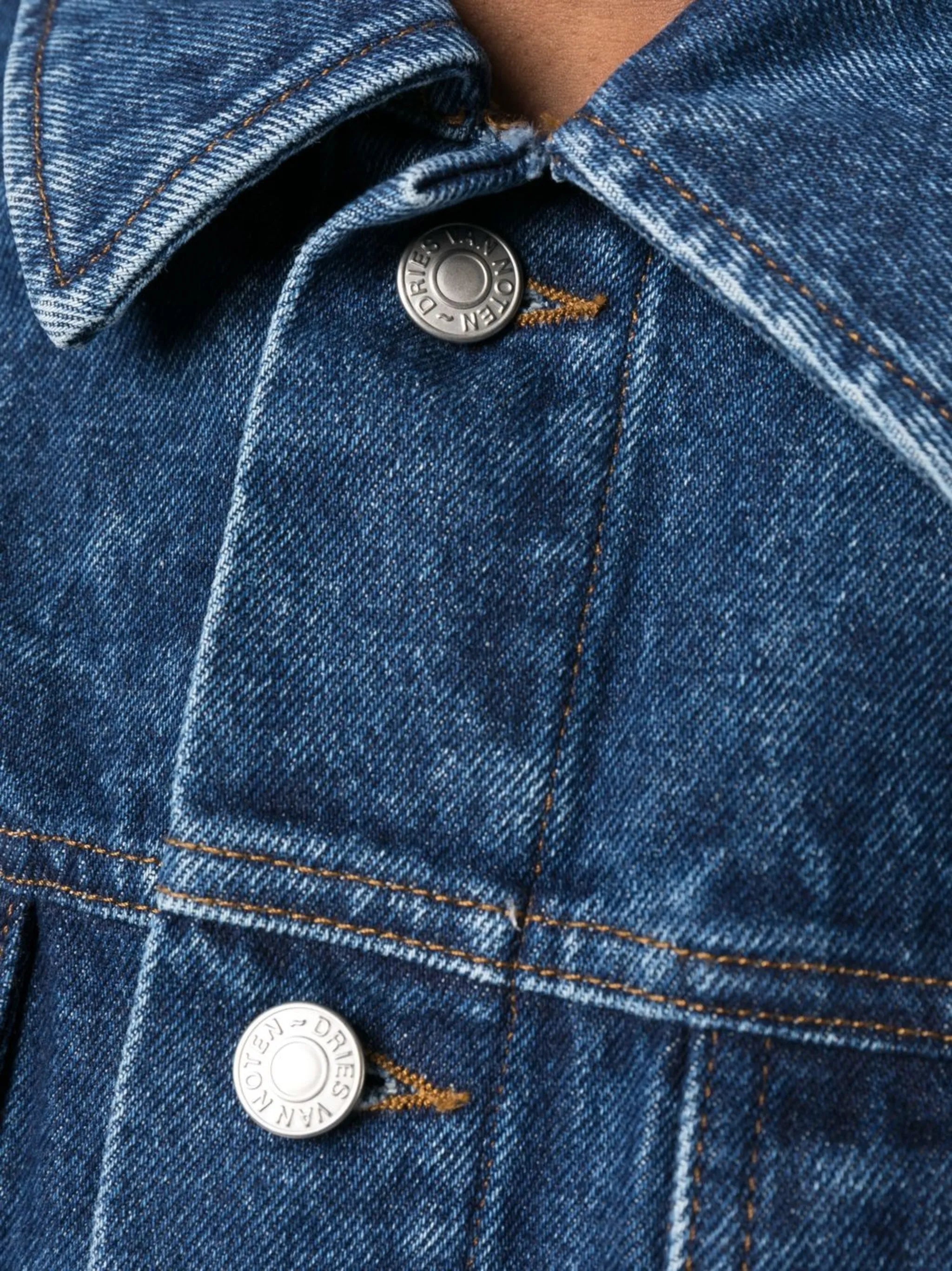 classic-collar denim jacket