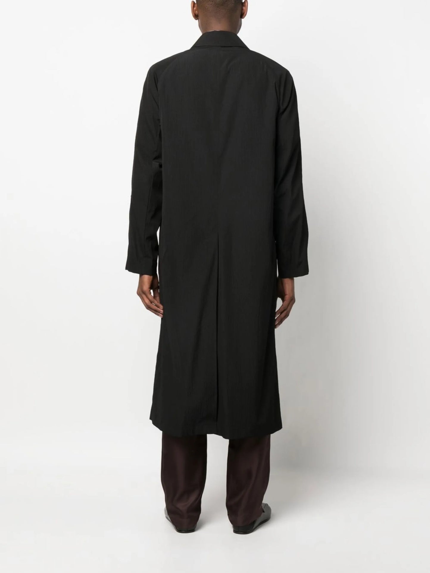 single-breasted long coat