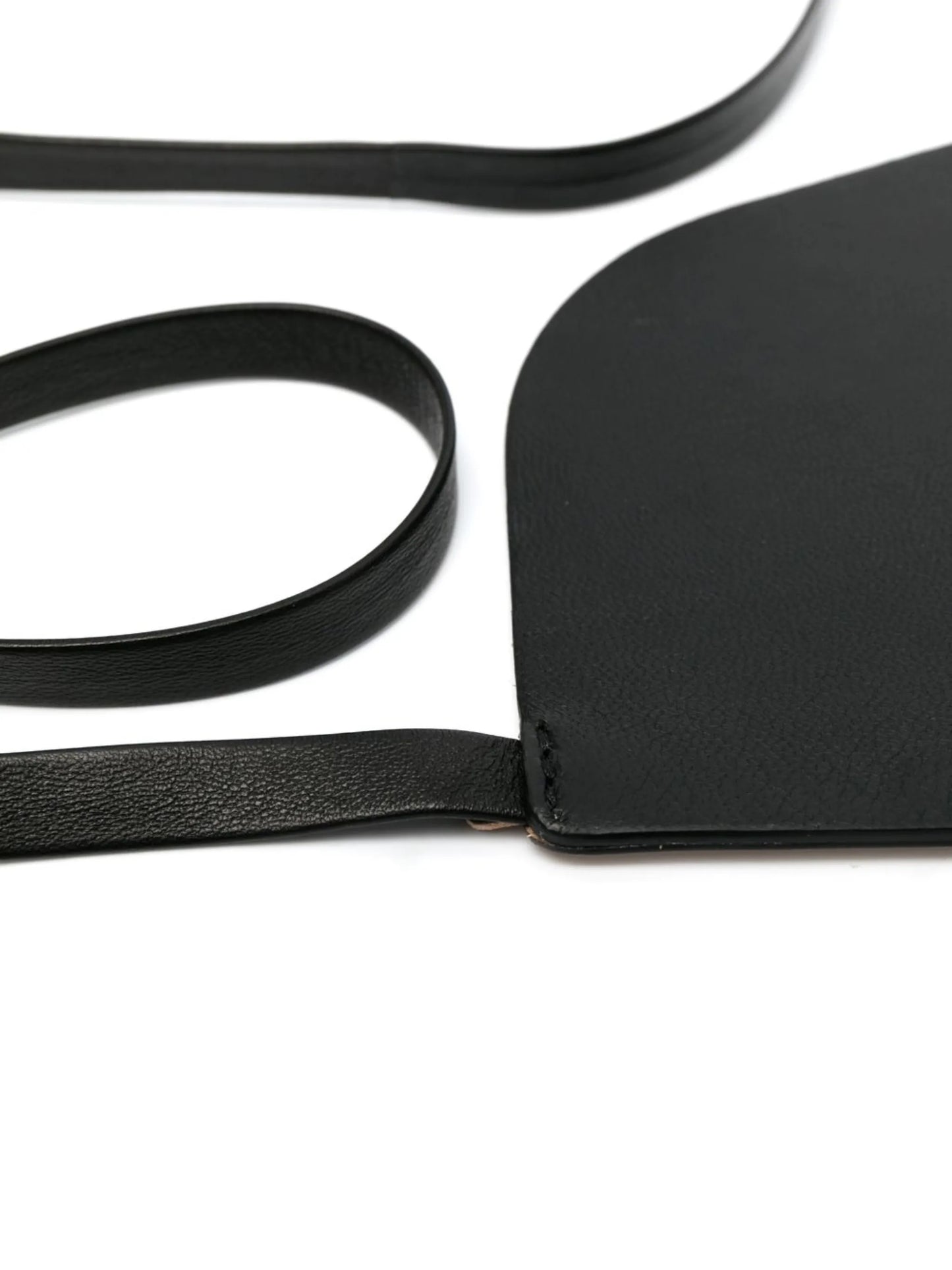 Undone corset leather belt