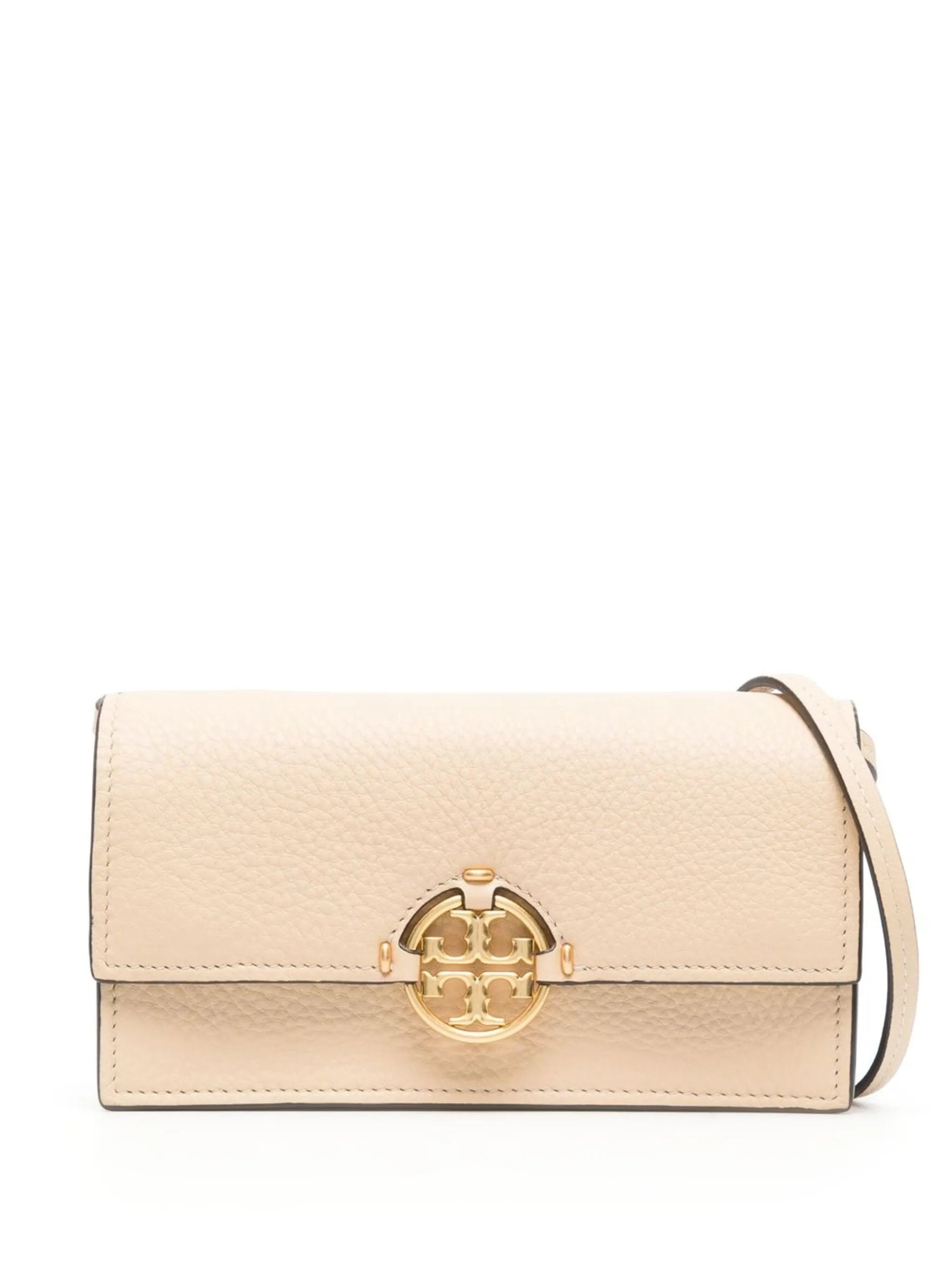 Miller logo-plaque clutch bag