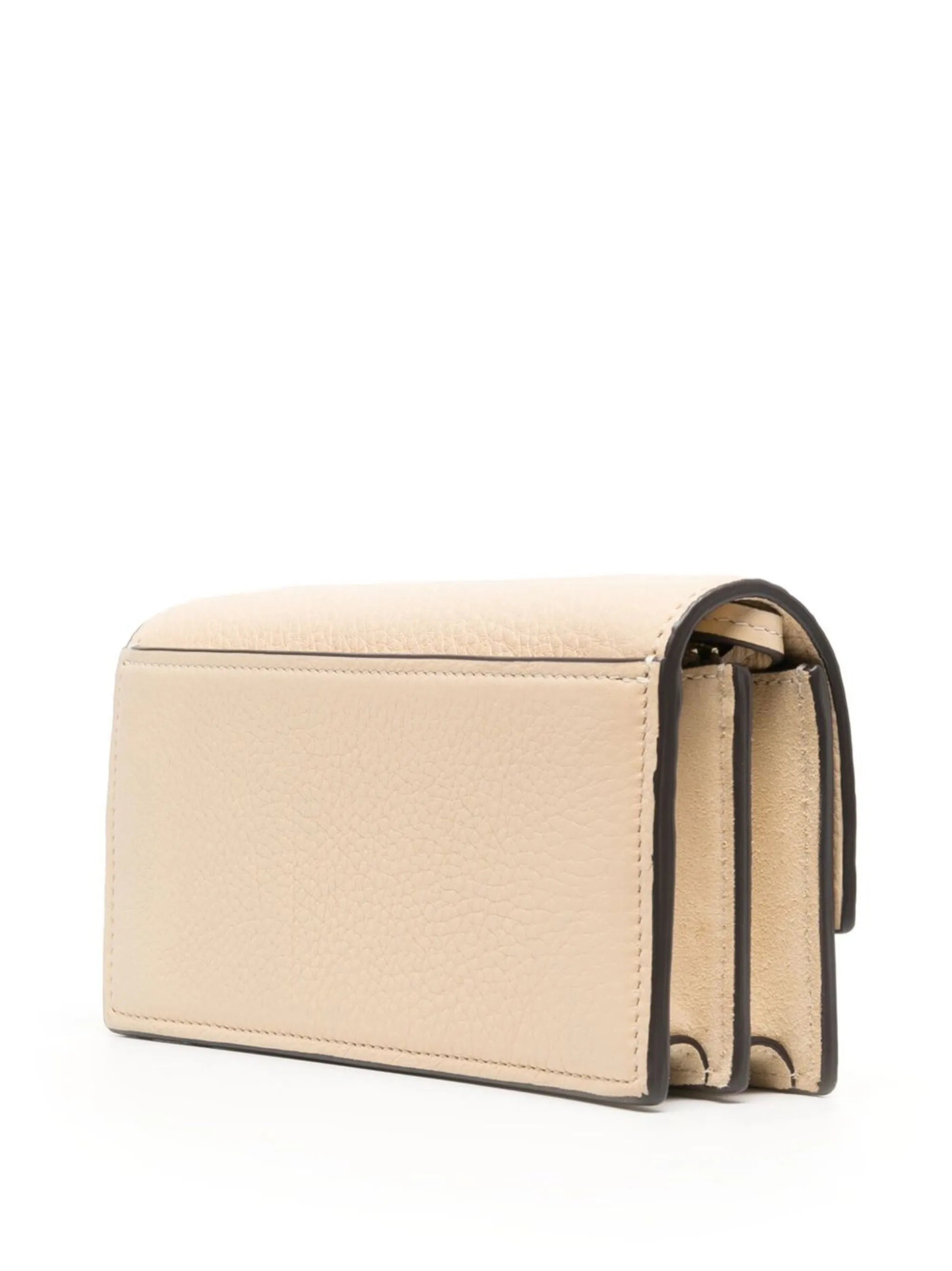 Miller logo-plaque clutch bag
