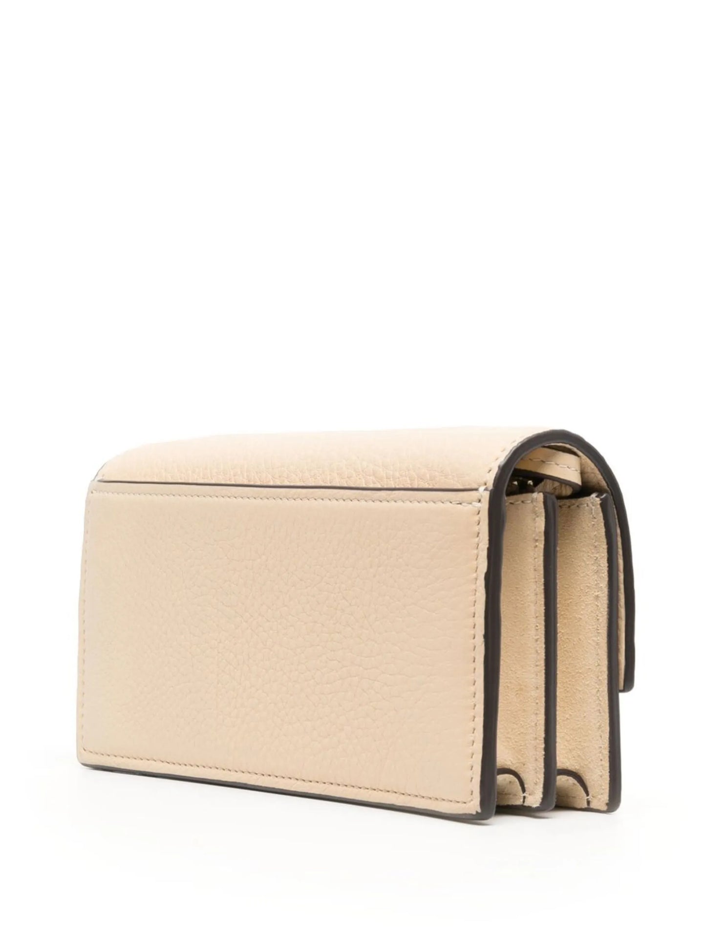Miller logo-plaque clutch bag