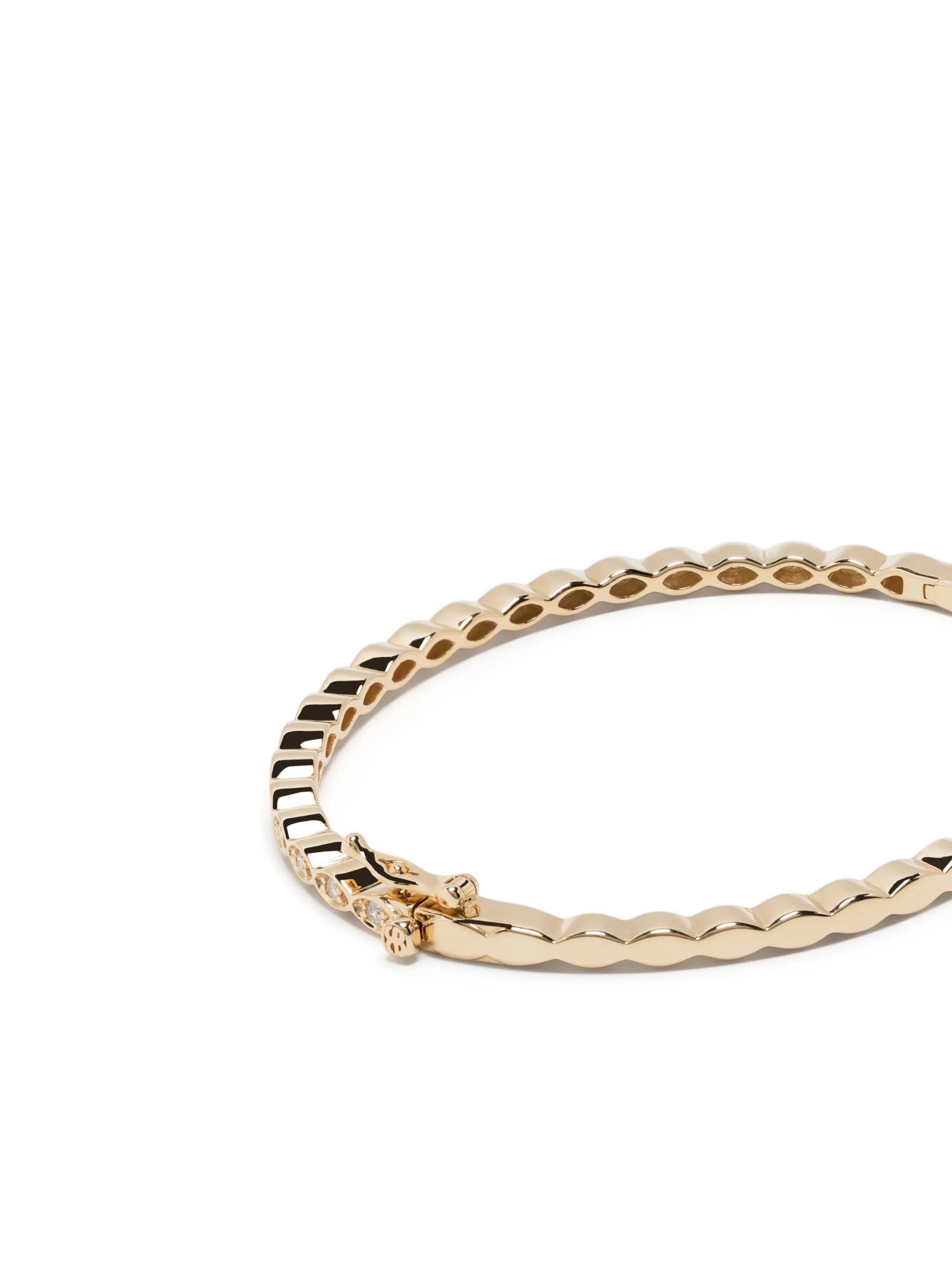 14kt yellow gold Evil Eye diamond tennis bracelet
