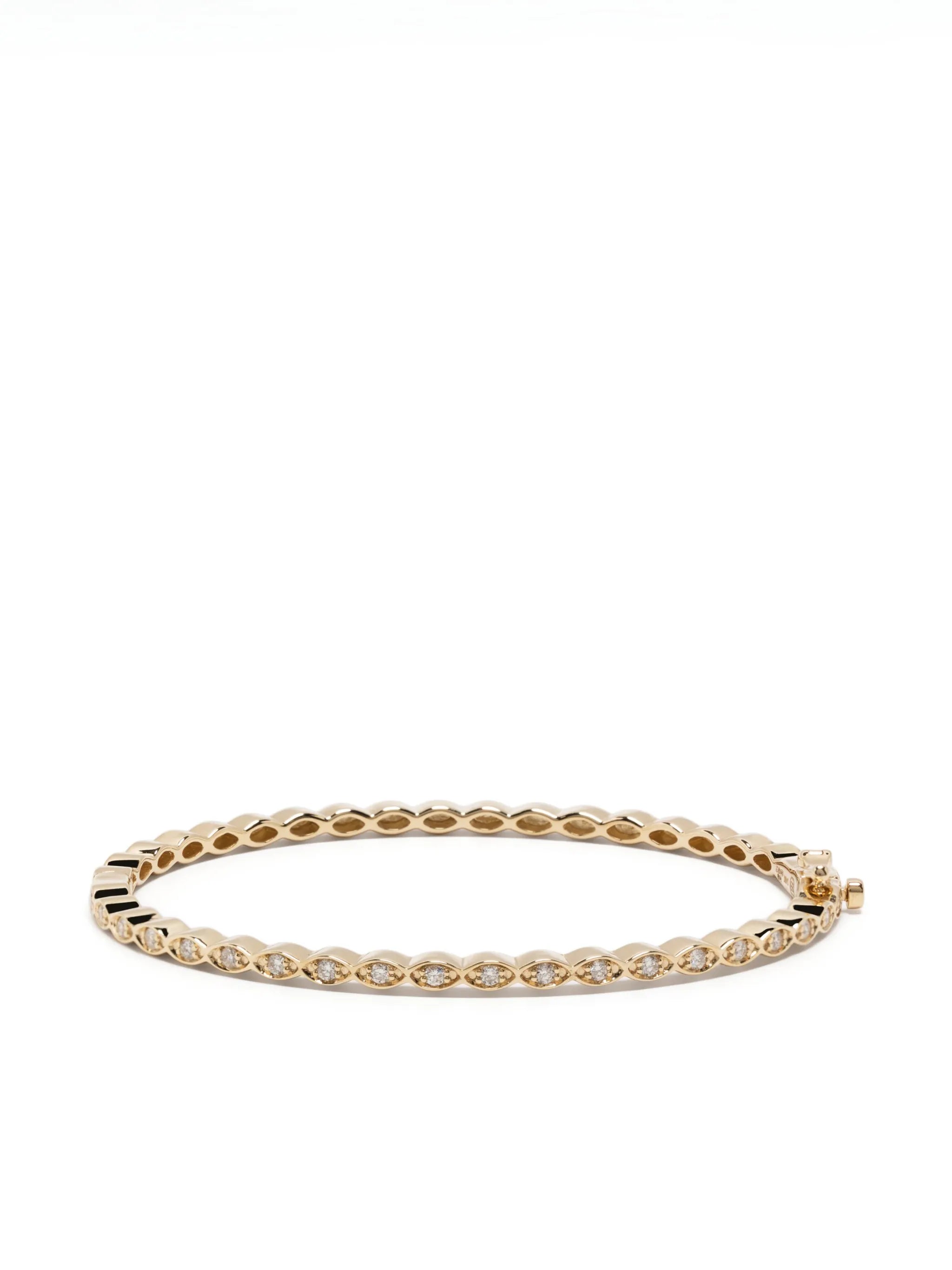 14kt yellow gold Evil Eye diamond tennis bracelet