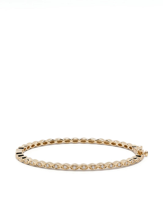 14kt yellow gold Evil Eye diamond tennis bracelet