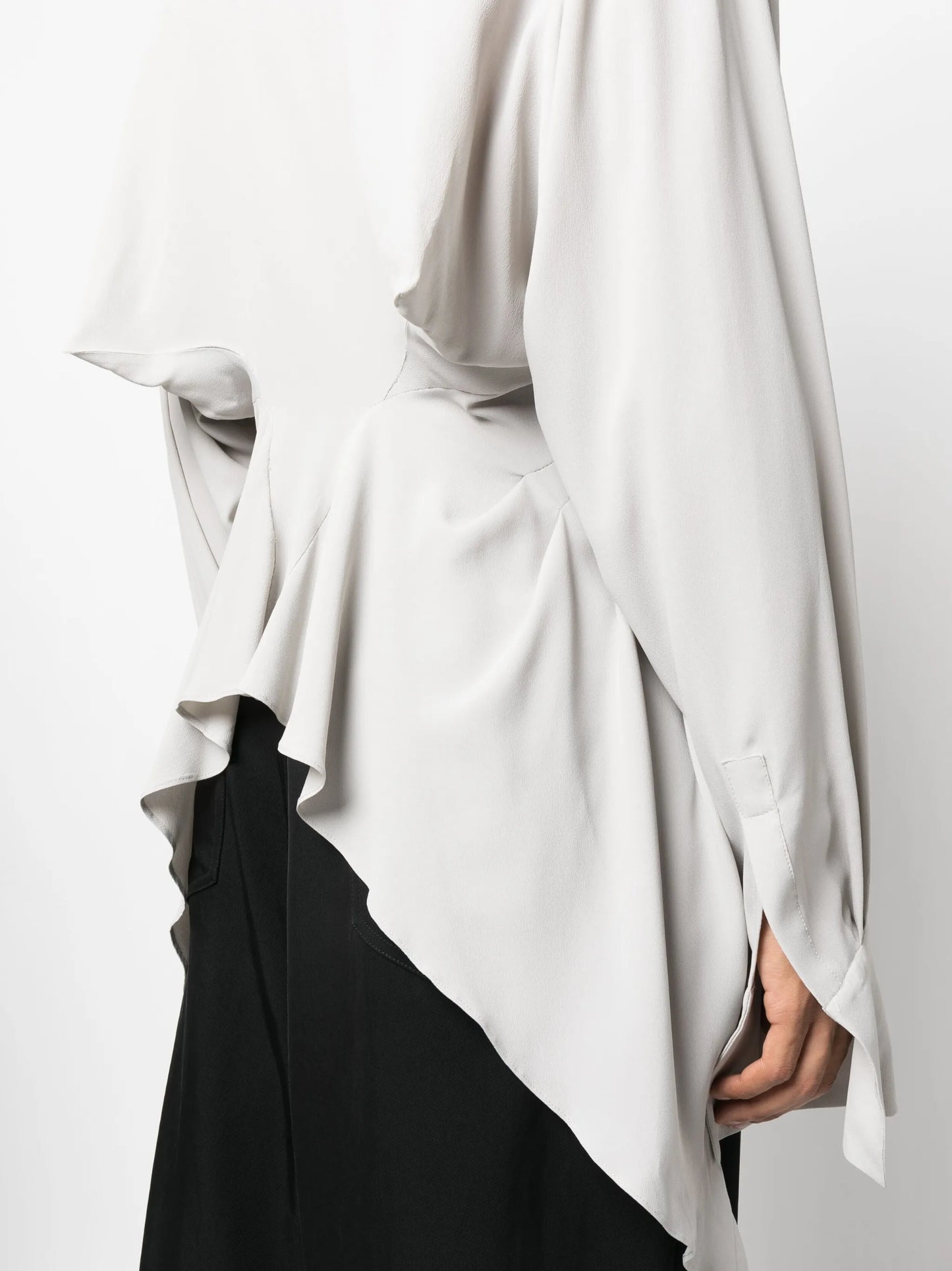 asymmetric buttoned shirt