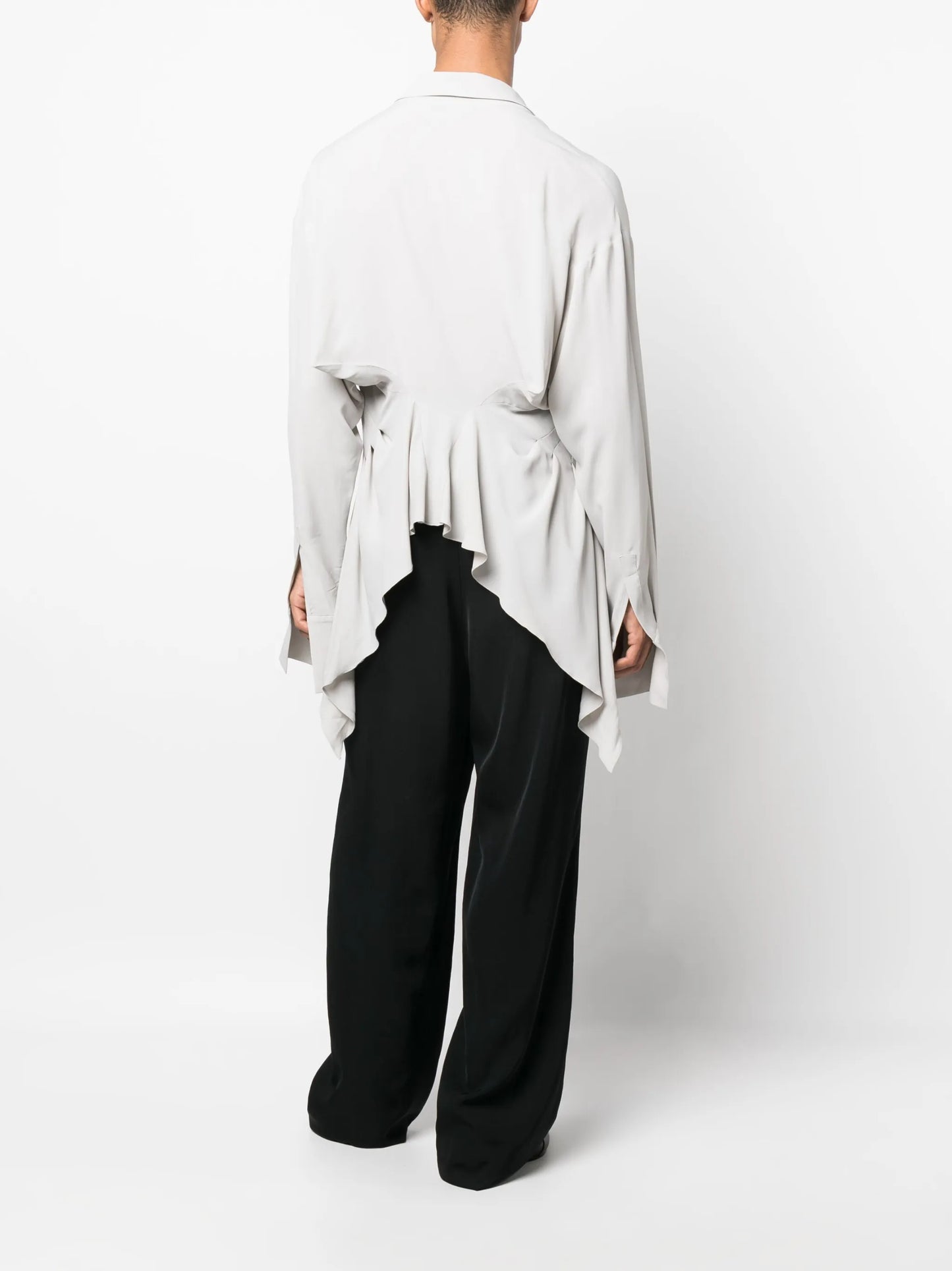 asymmetric buttoned shirt
