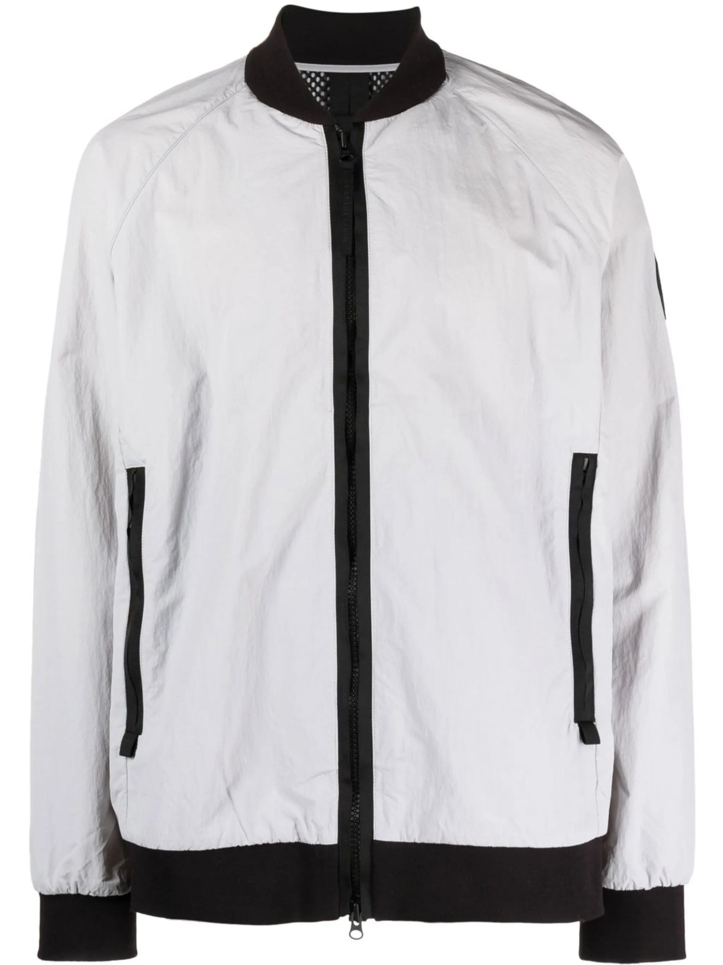 logo-patch windbreaker jacket