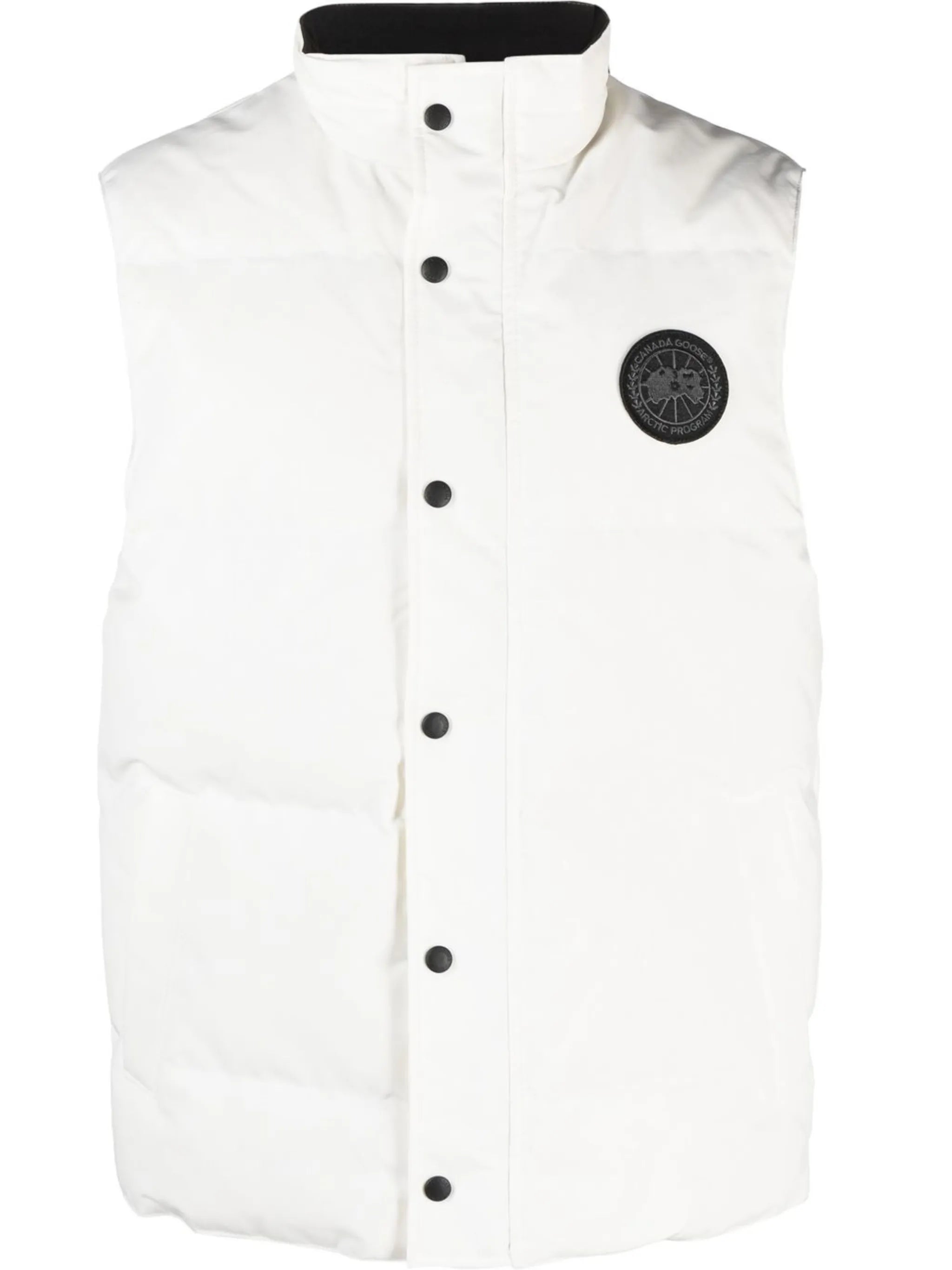 logo-patch padded gilet