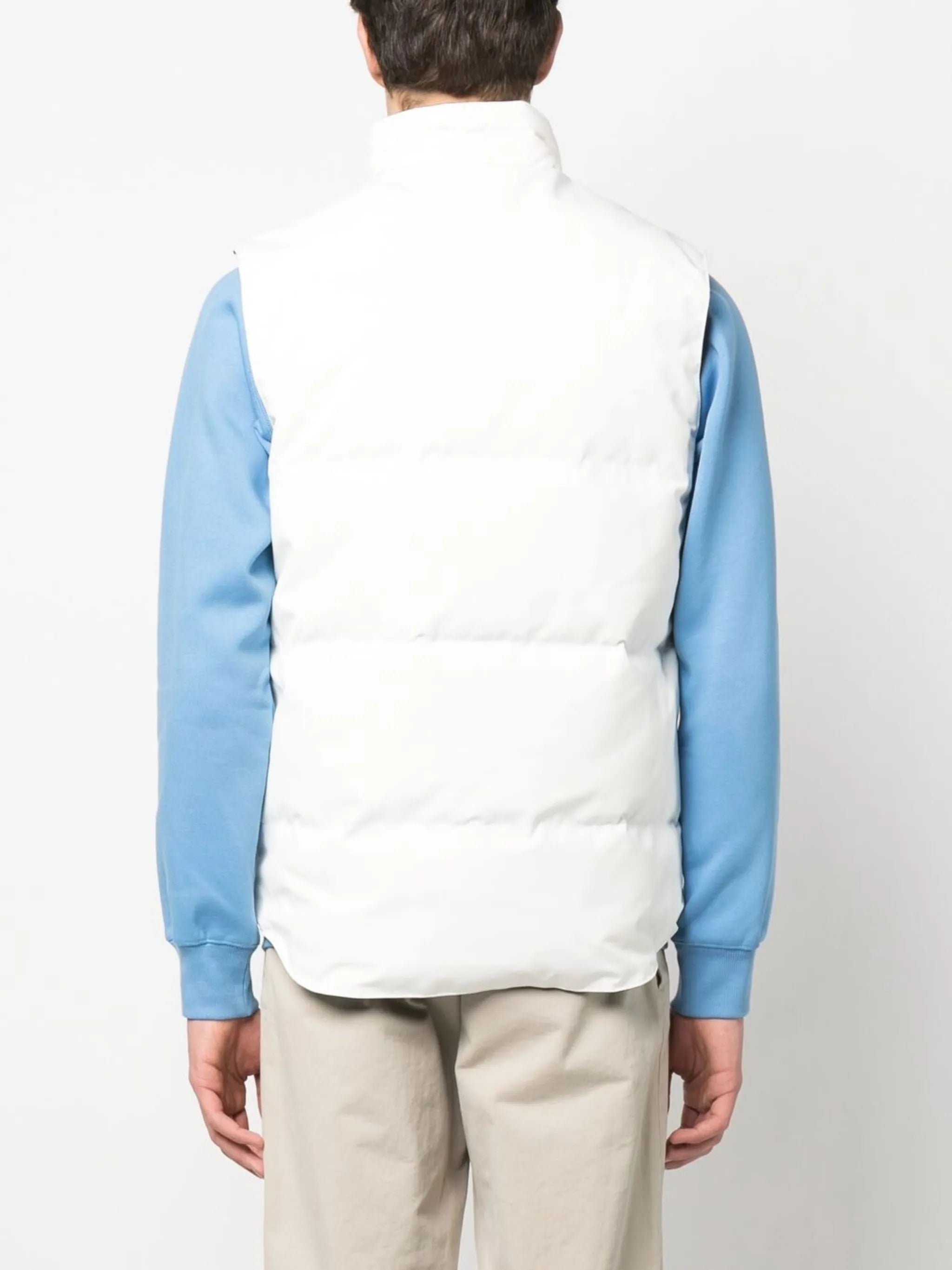 logo-patch padded gilet