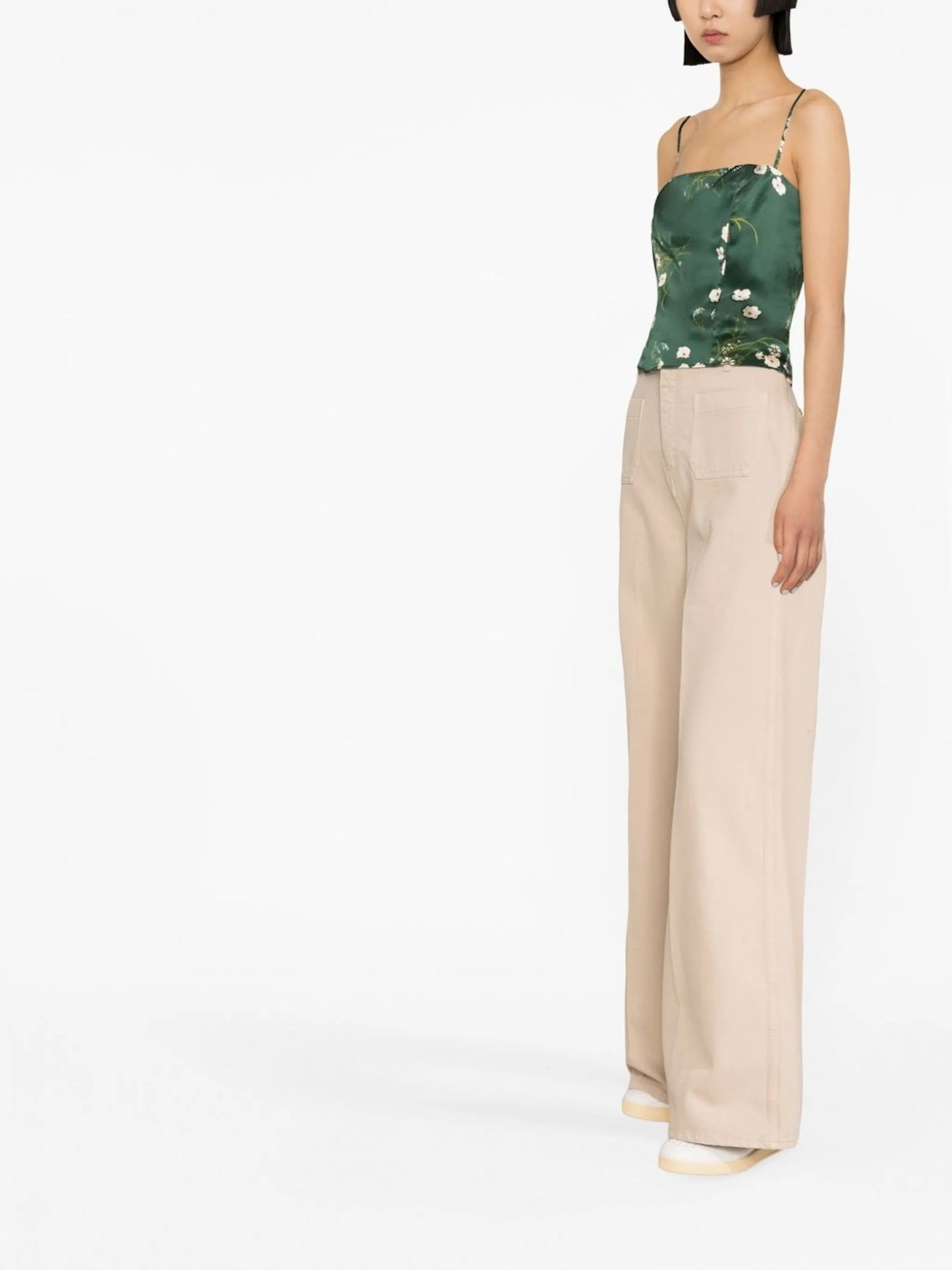 Overland silk tank top