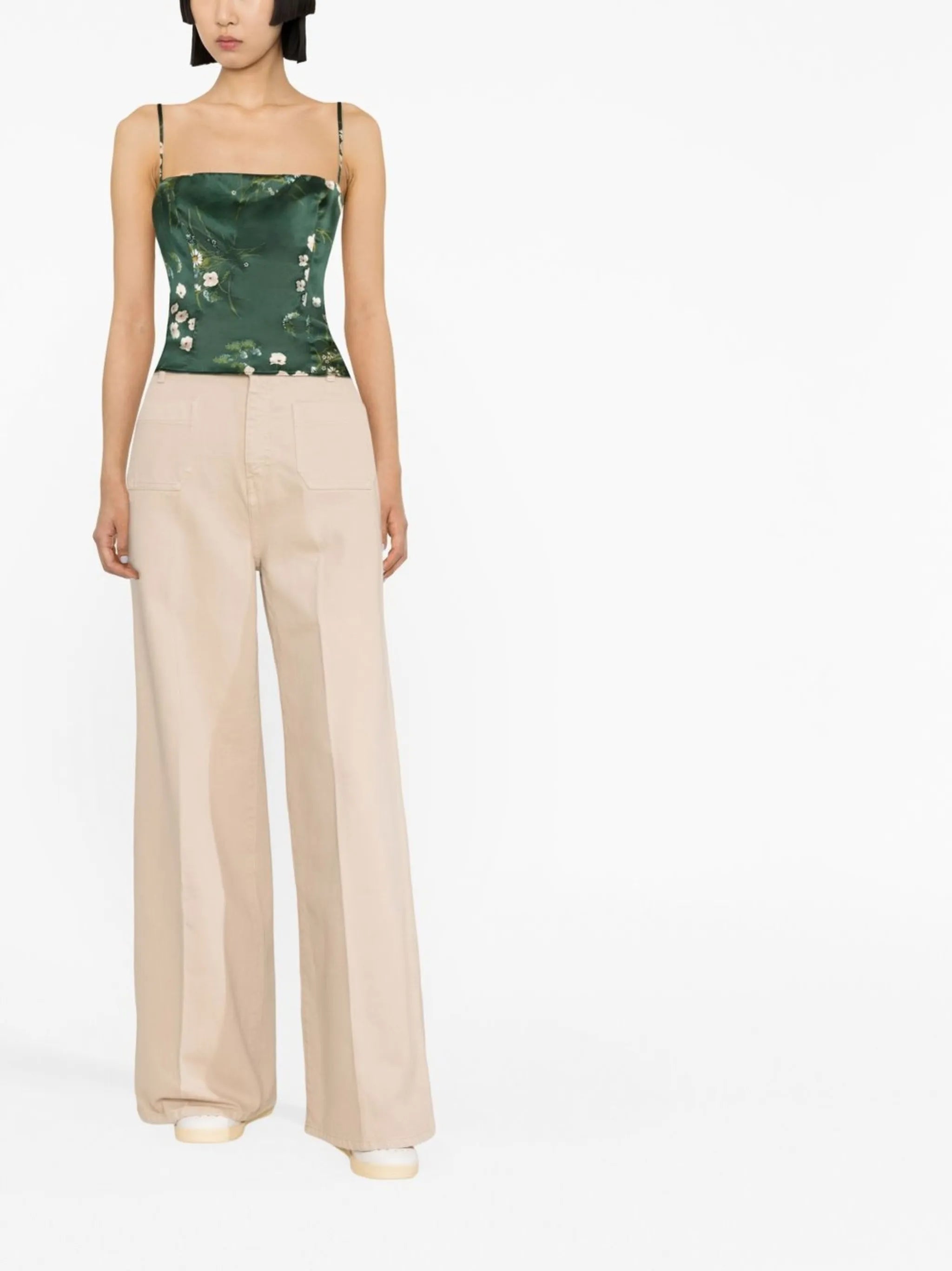 Overland silk tank top