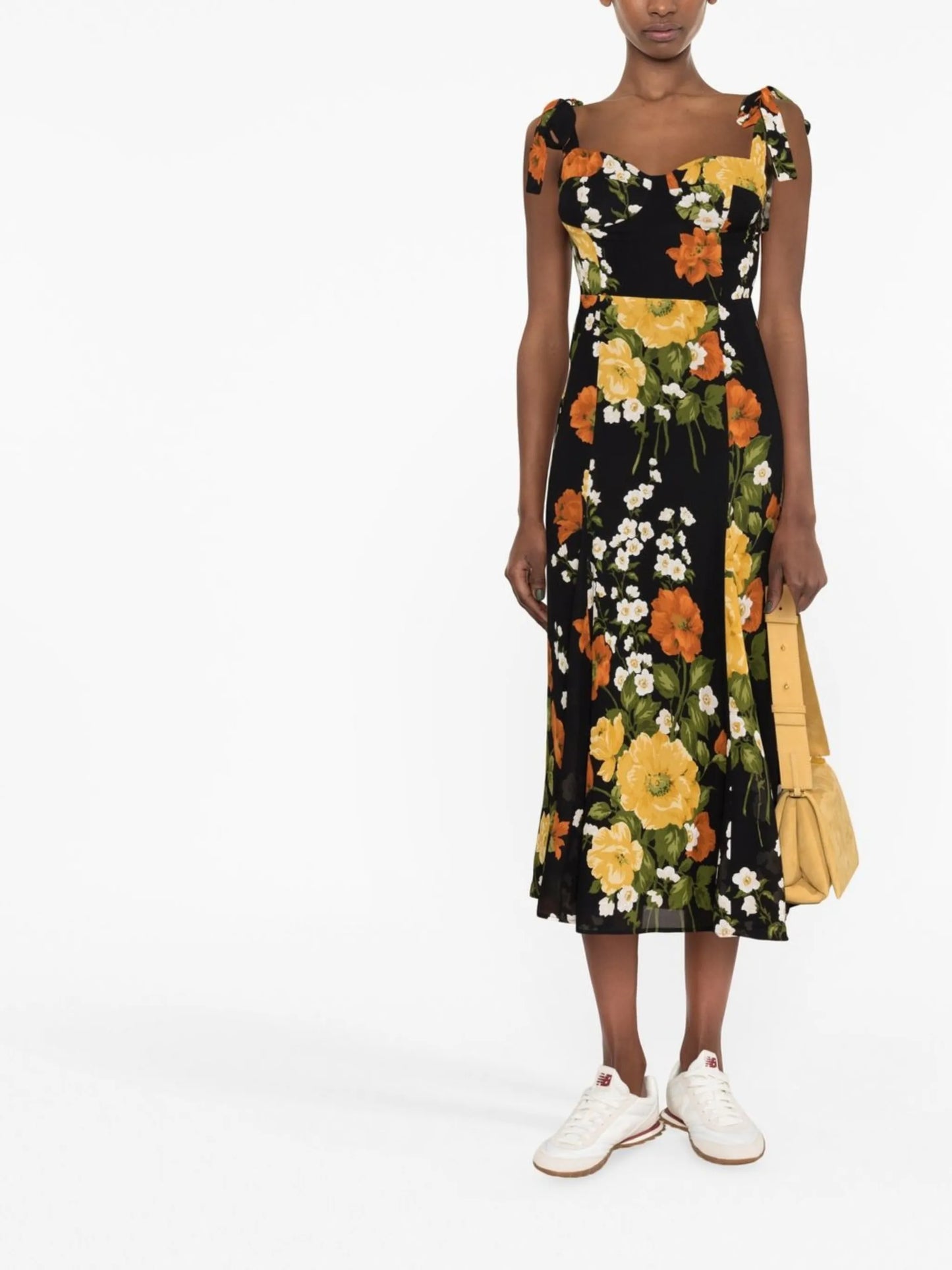 Nadira floral-print midi dress