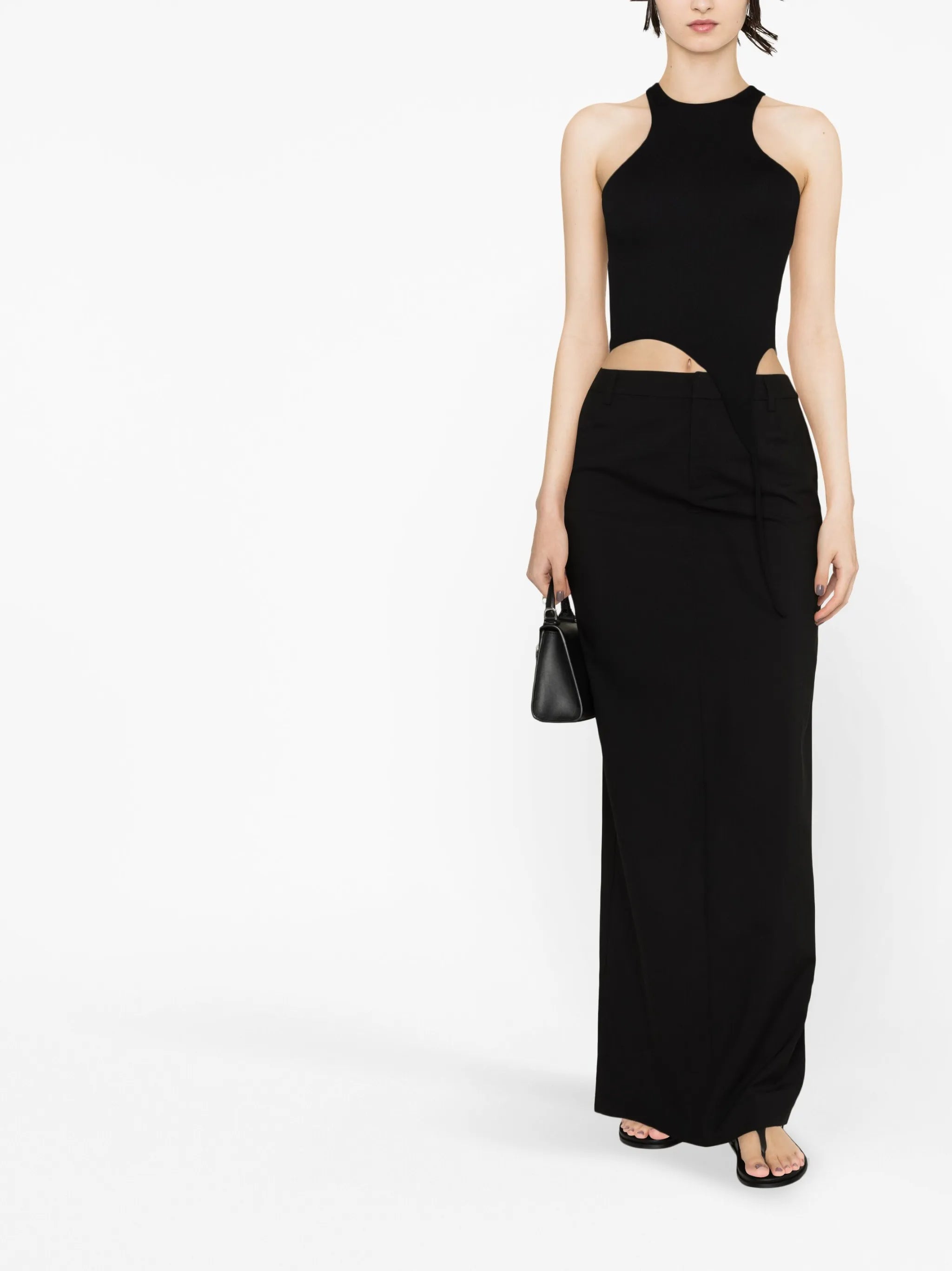 Tailored Column maxi skirt