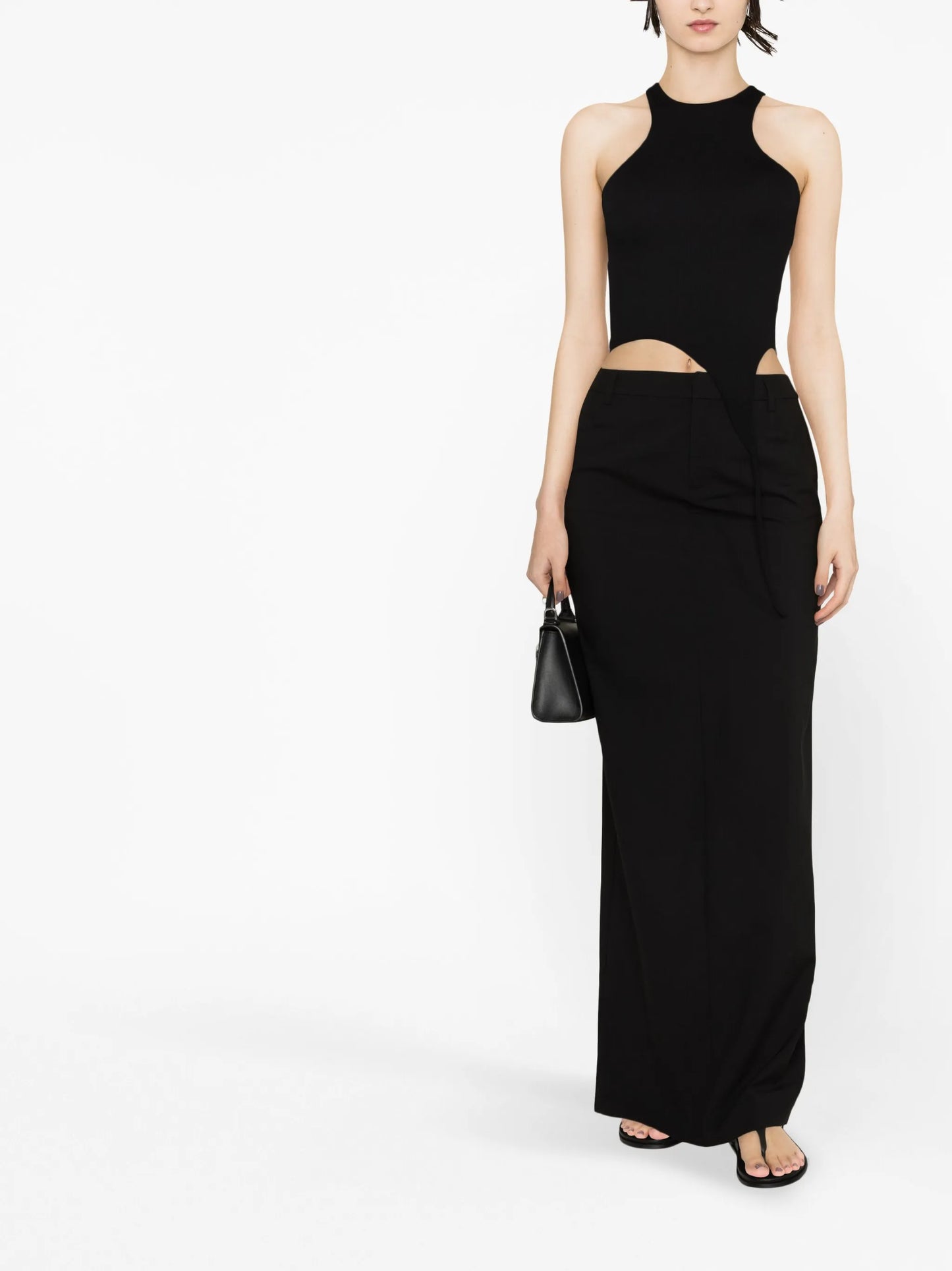Tailored Column maxi skirt