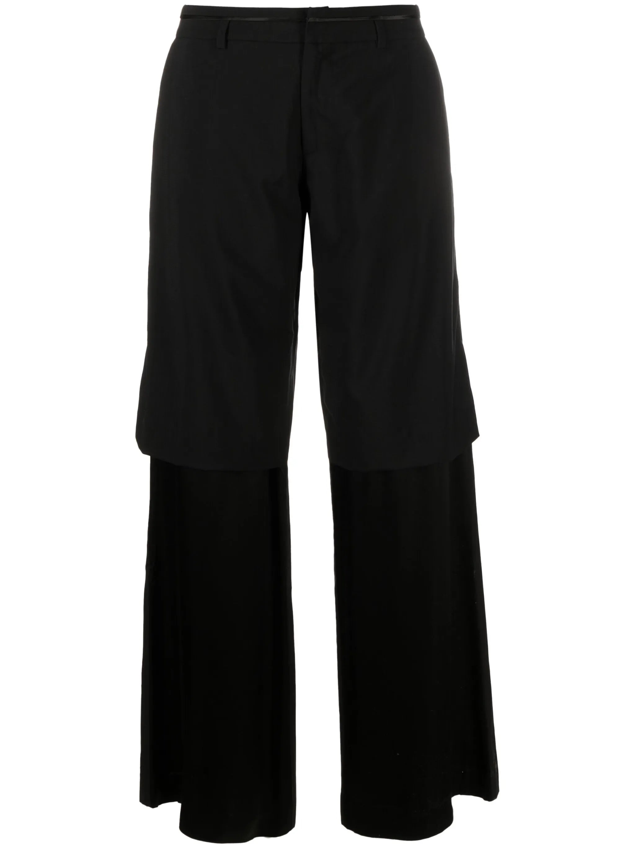 low-rise tailored trousers