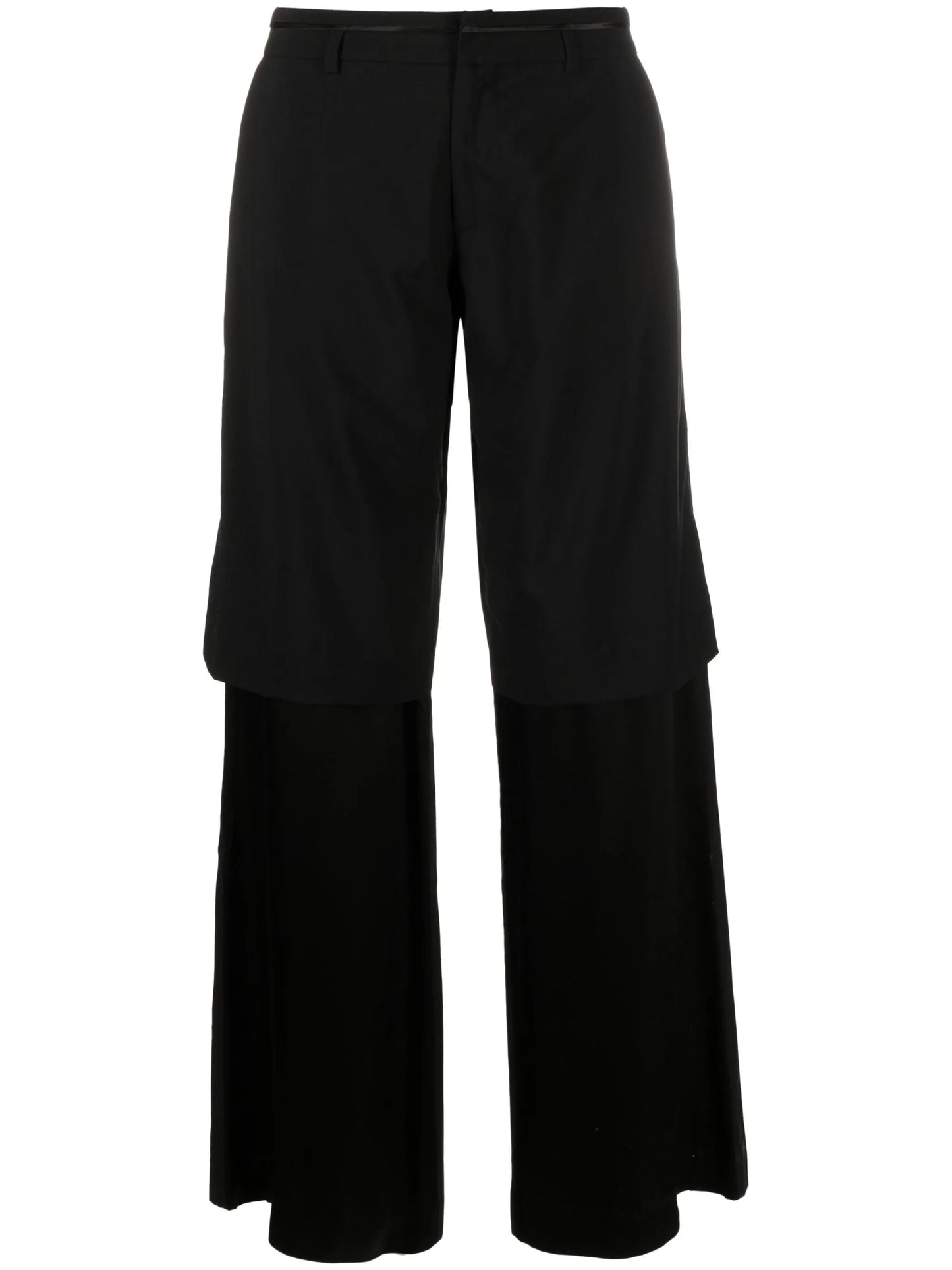 low-rise tailored trousers