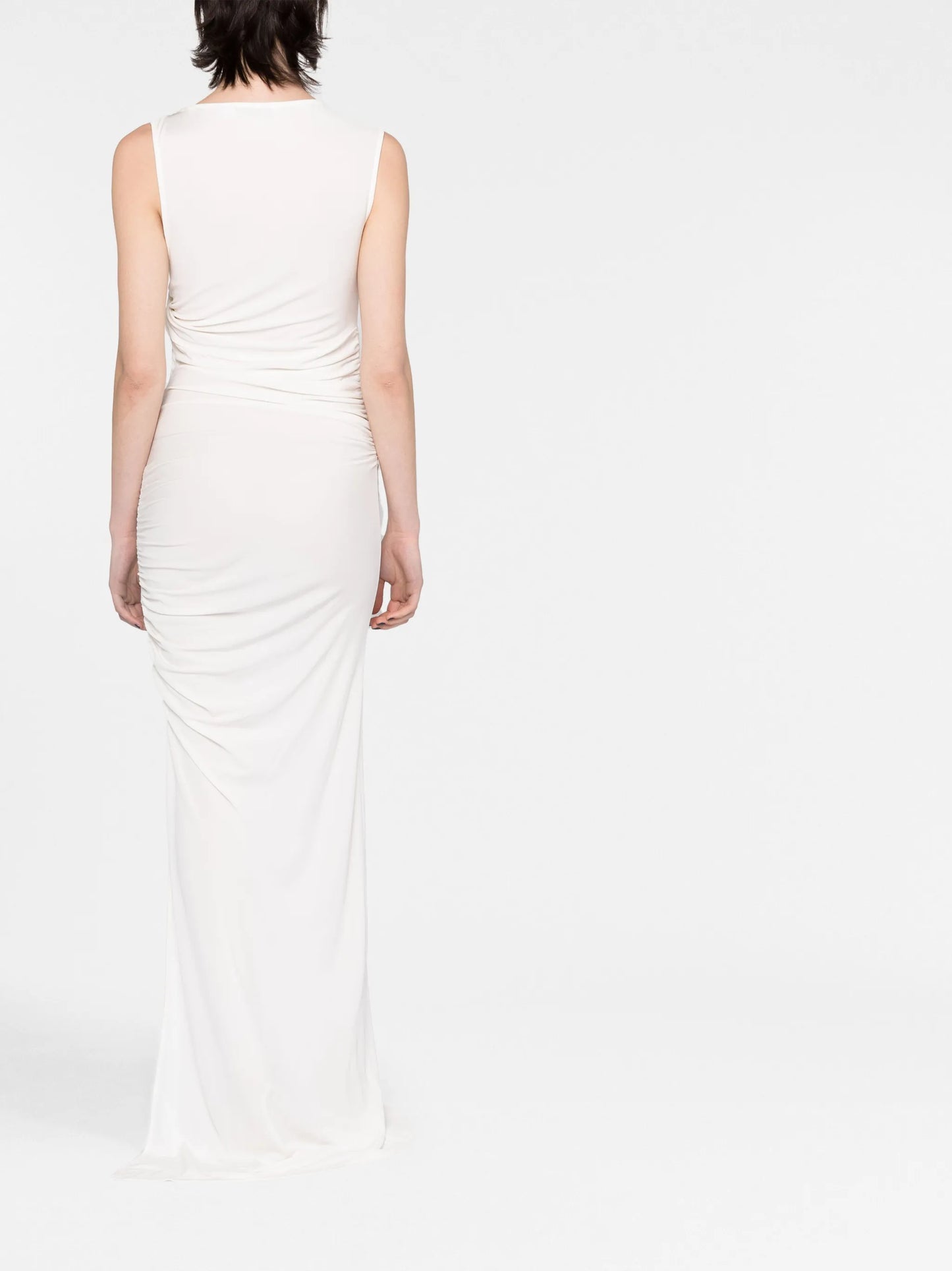 Gesbine twist-detail asymmetric gown