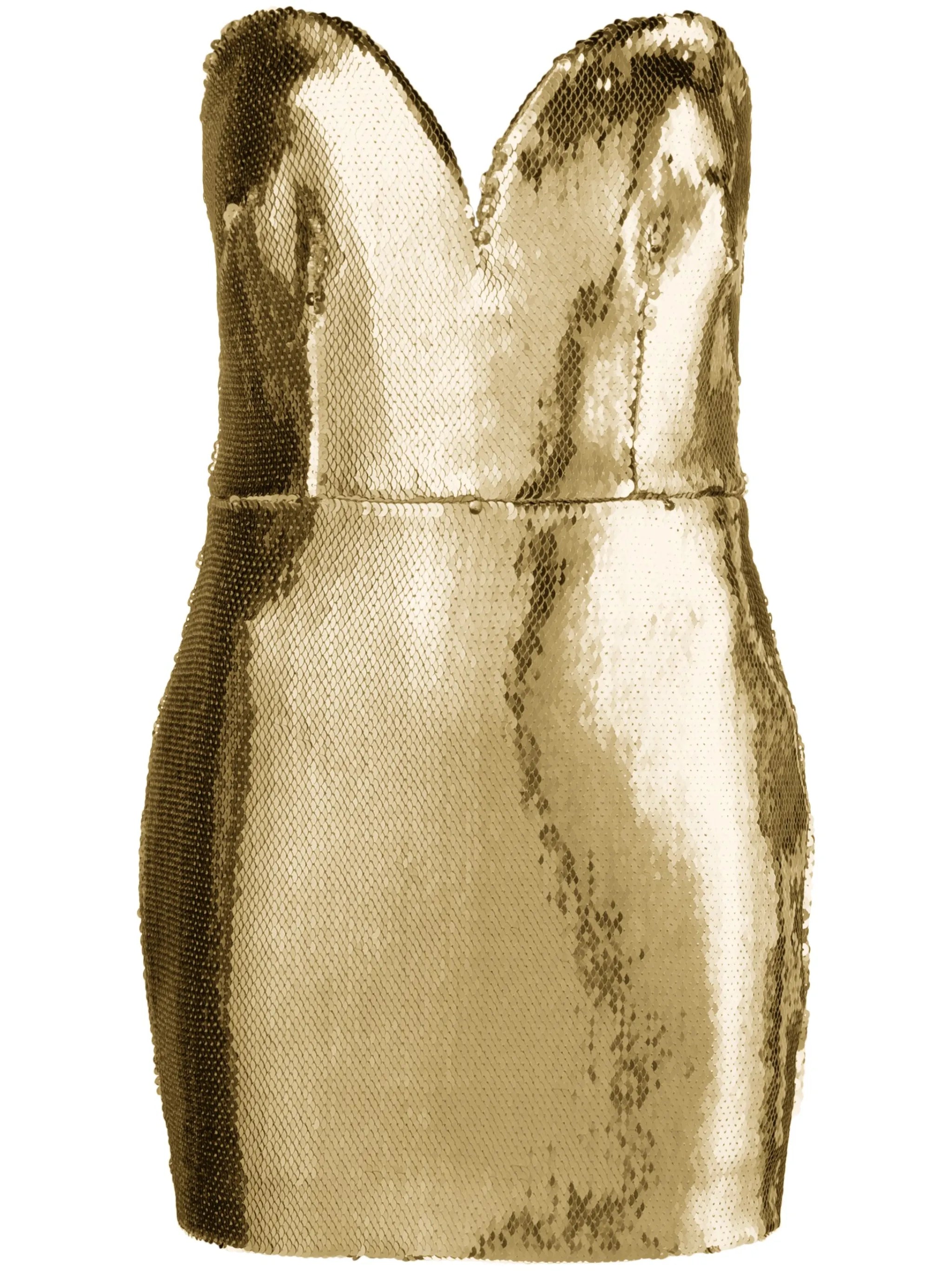 Keaton sequined strapless minidress