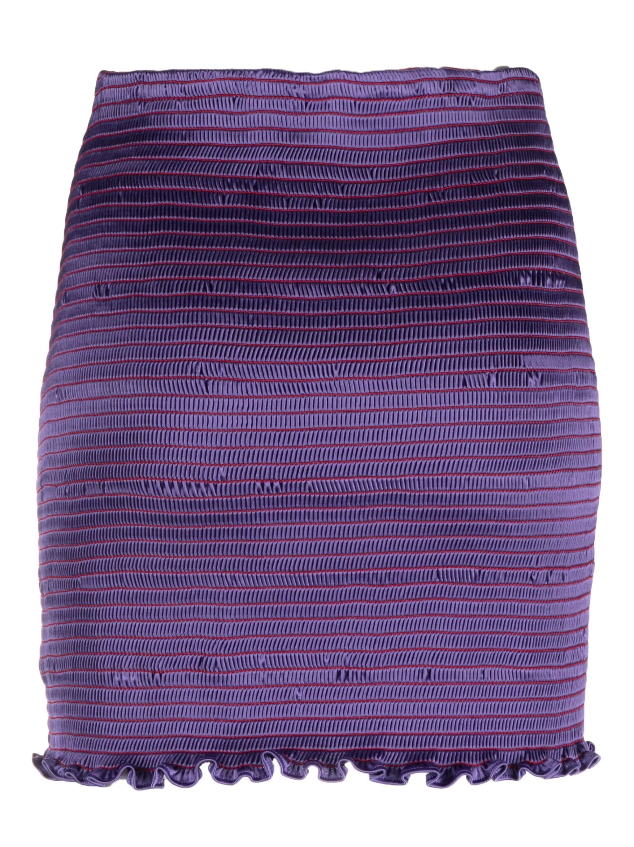 shirred miniskirt