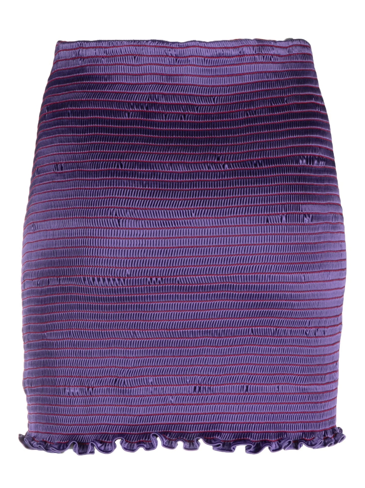 shirred miniskirt