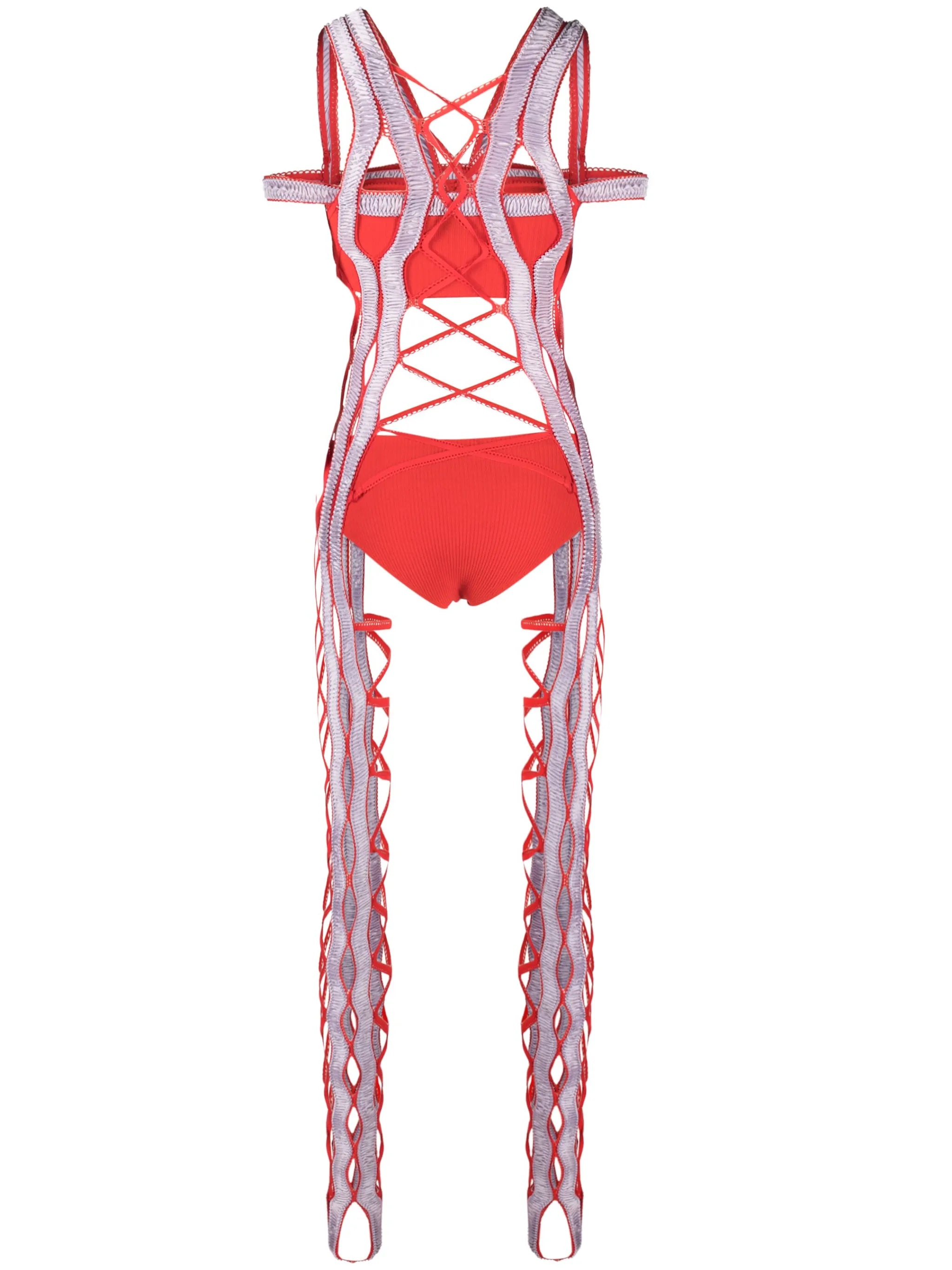shirred underwear and harness set