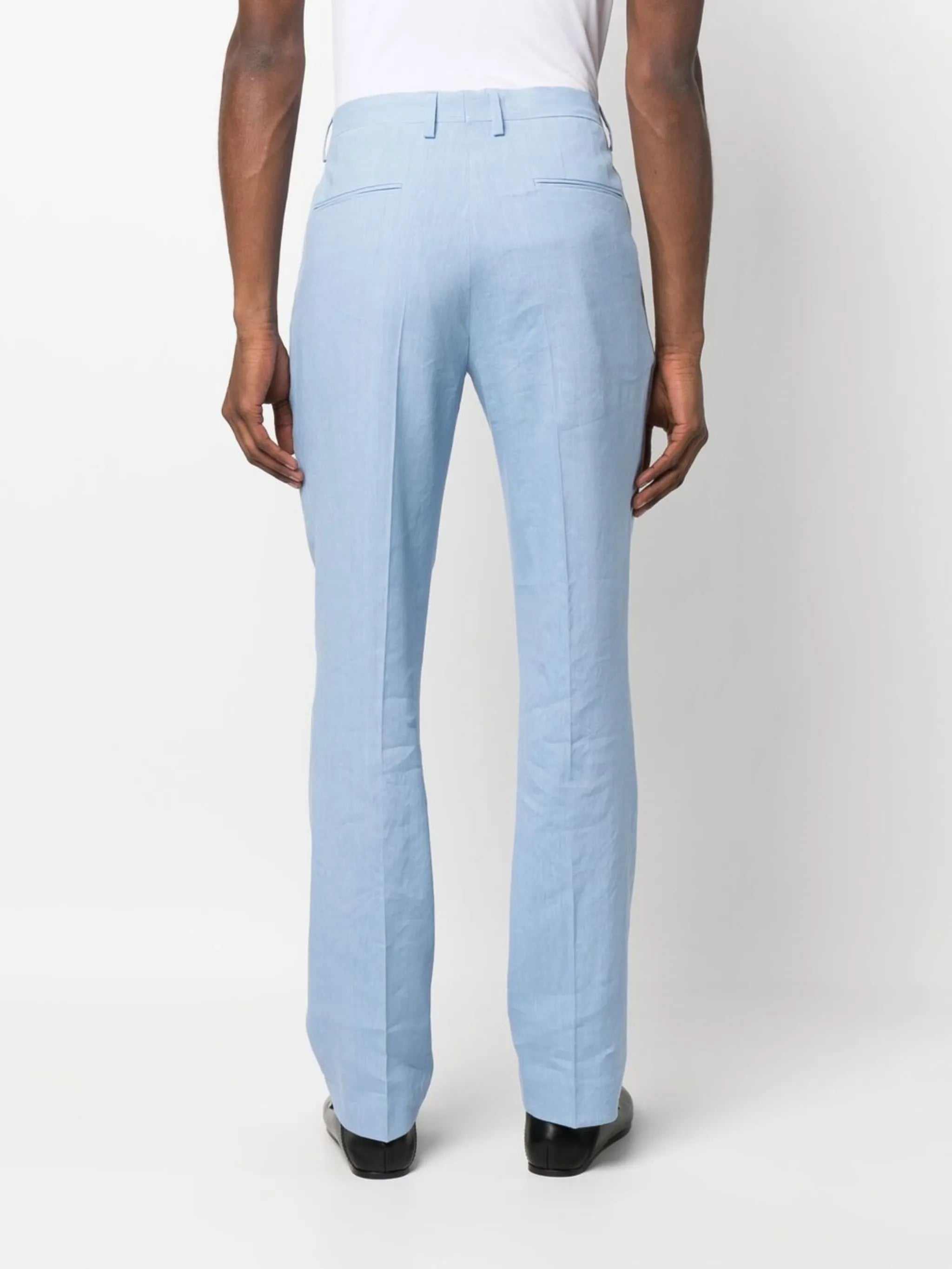 mid-rise tailored trousers