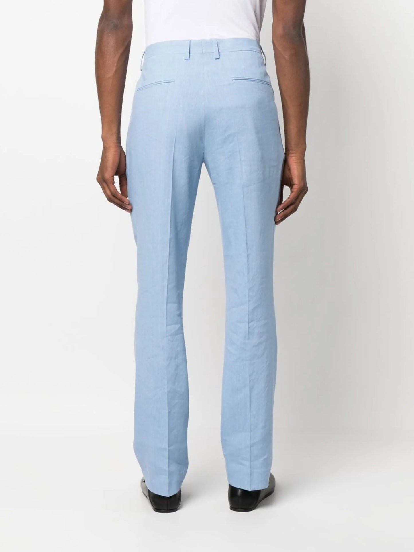mid-rise tailored trousers