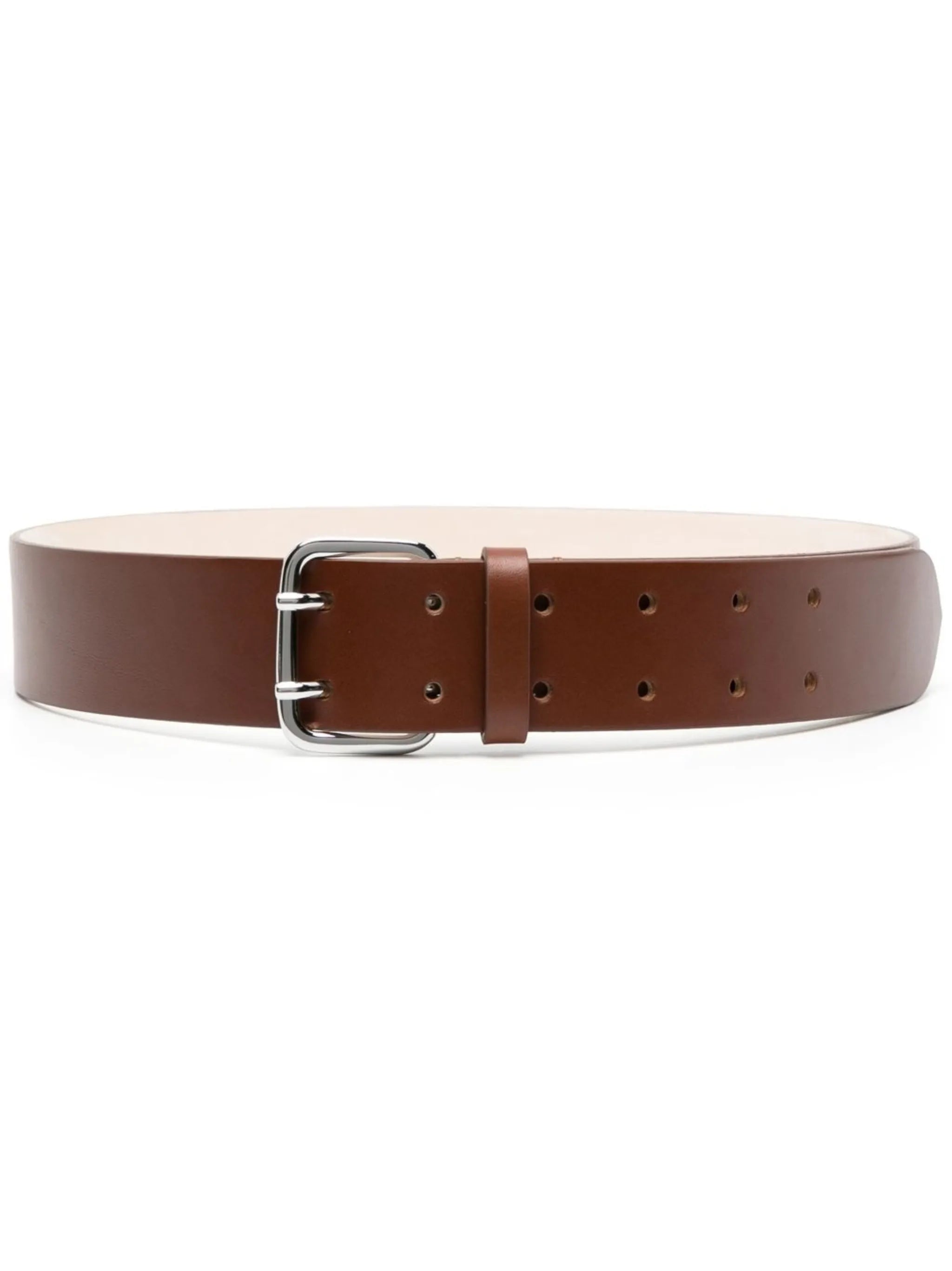 Hutch double-punched suede belt