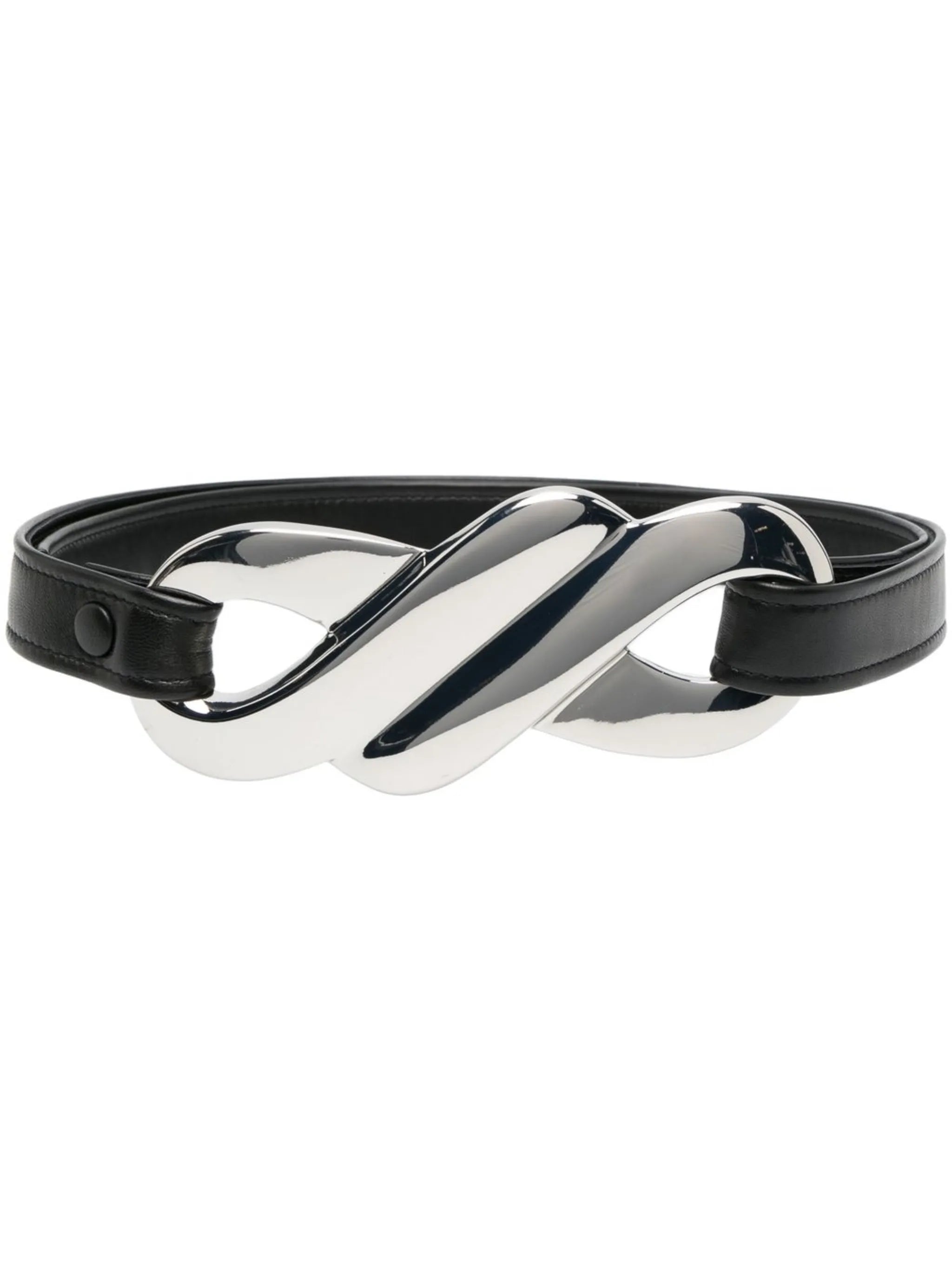 Infinity leather belt