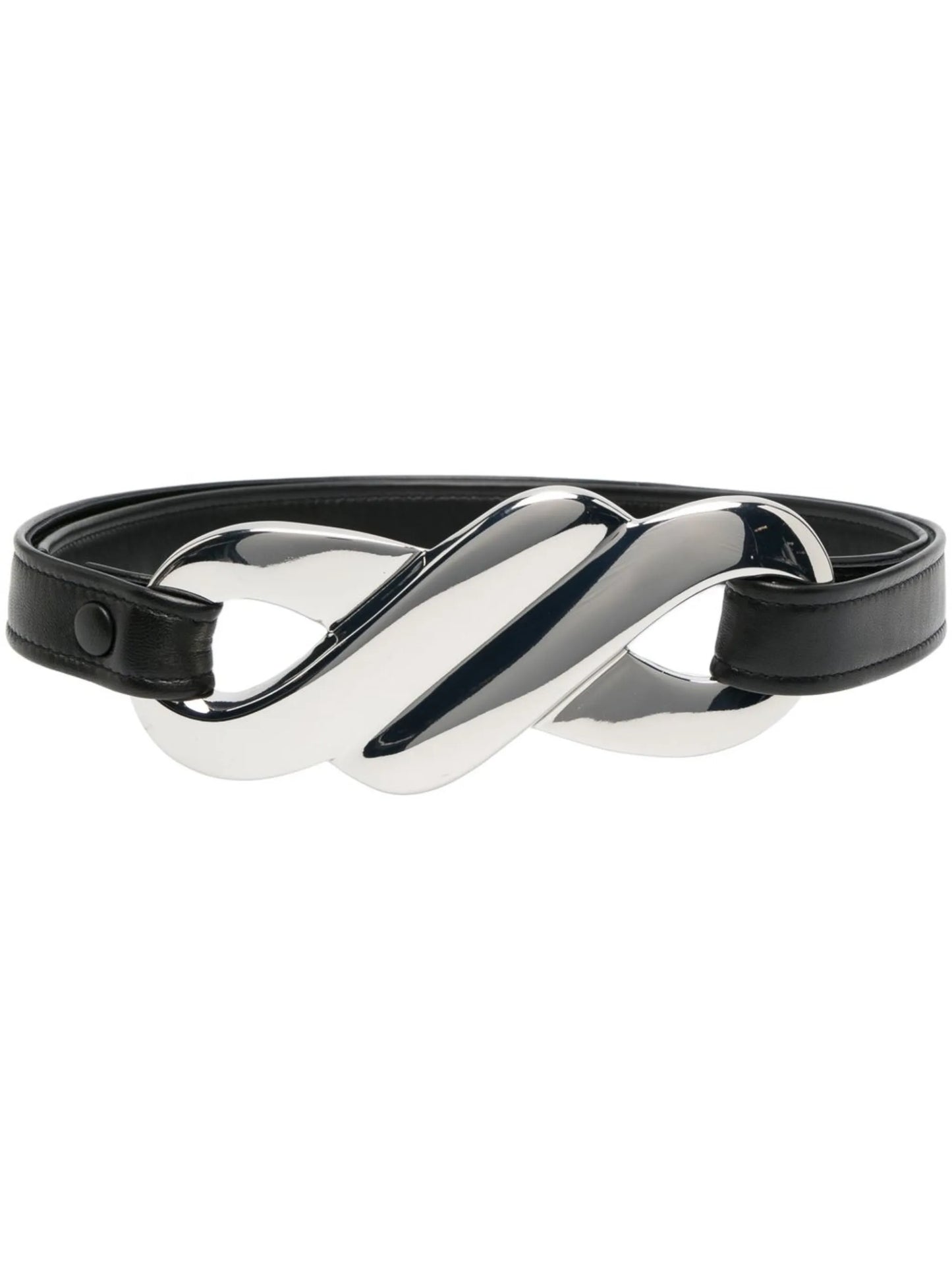 Infinity leather belt