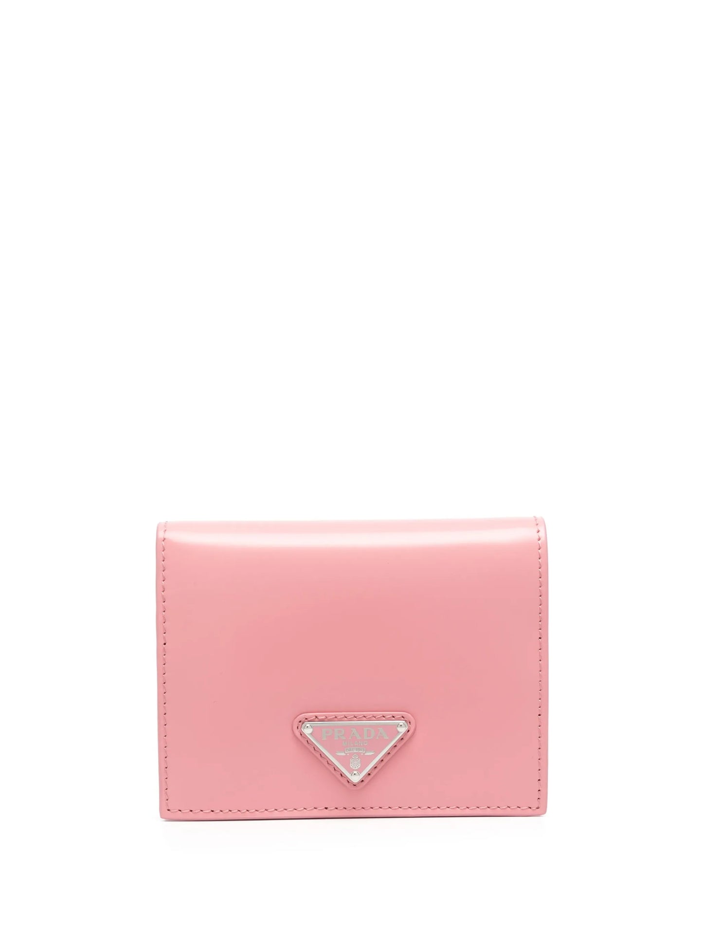 logo-plaque leather wallet