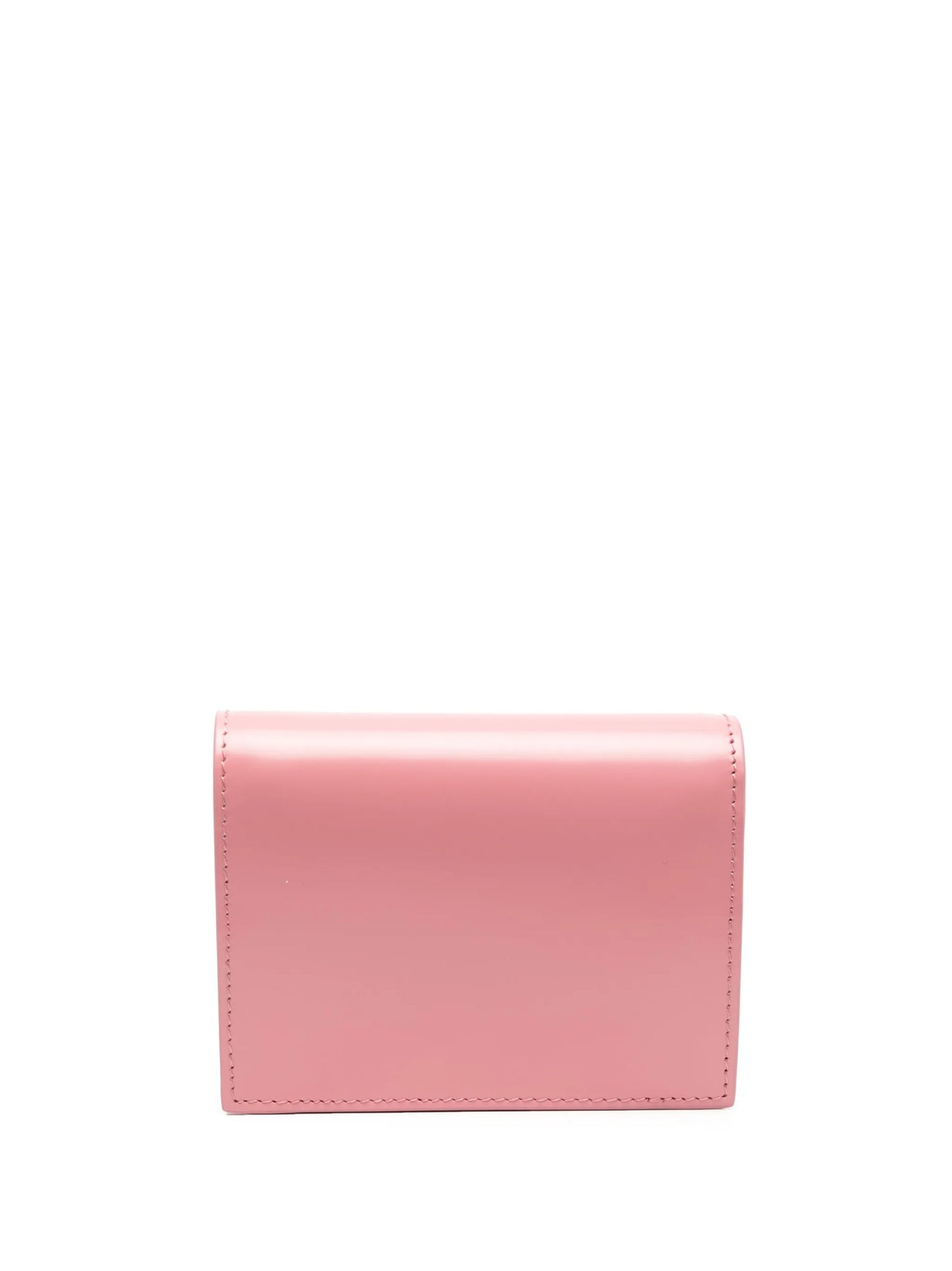 logo-plaque leather wallet