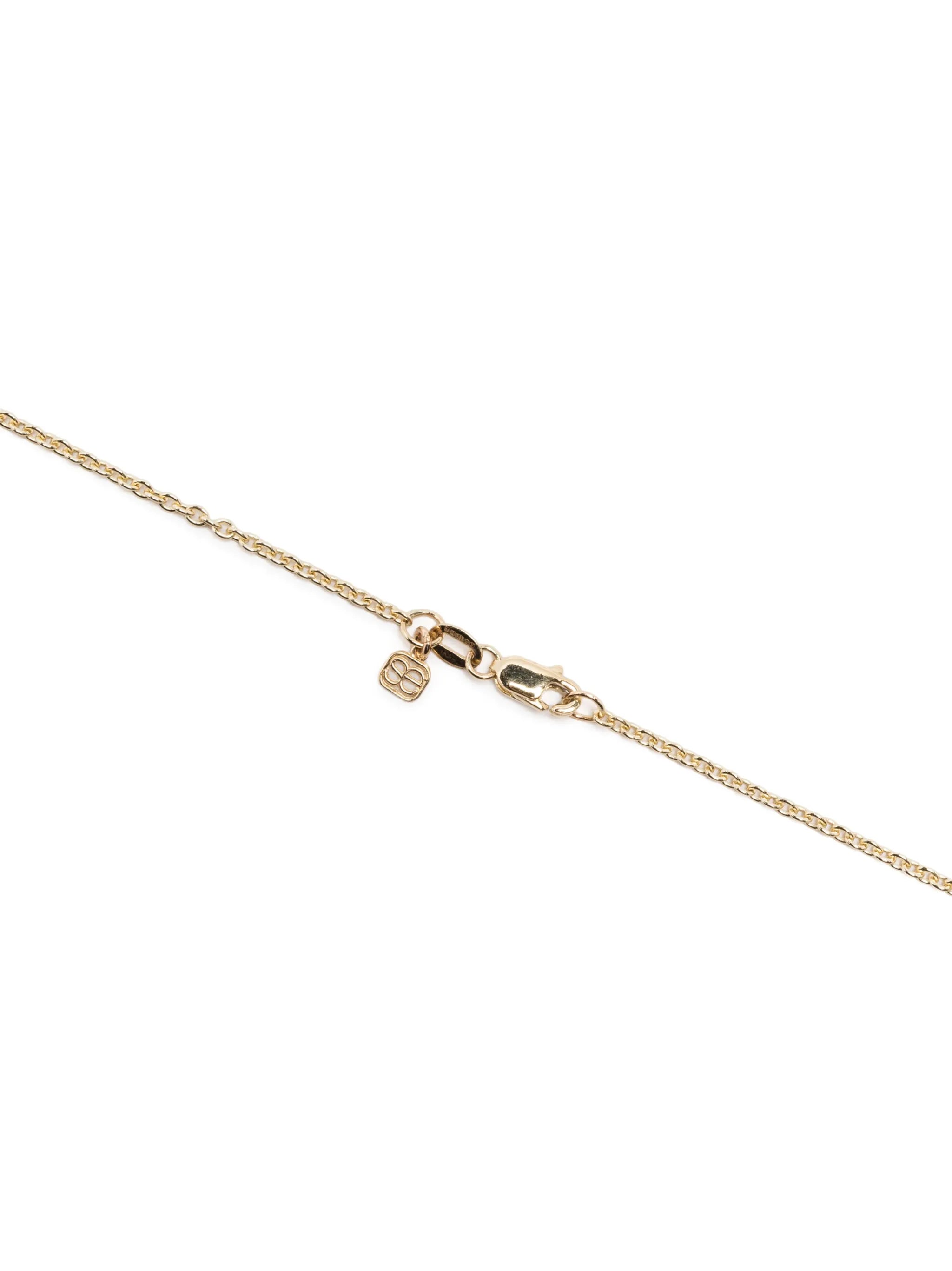 14kt yellow gold Evil Eye diamond necklace
