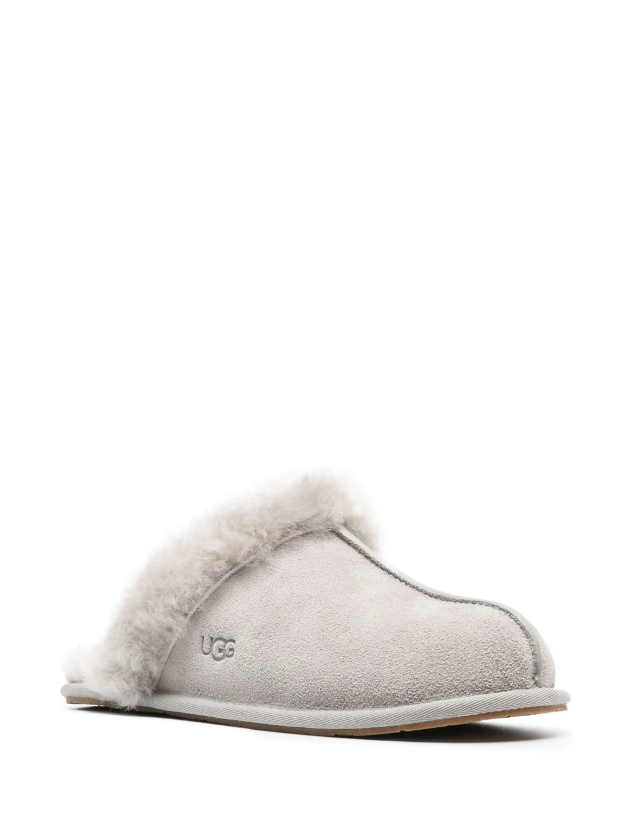 Scuffette II fur-trimmed slippers