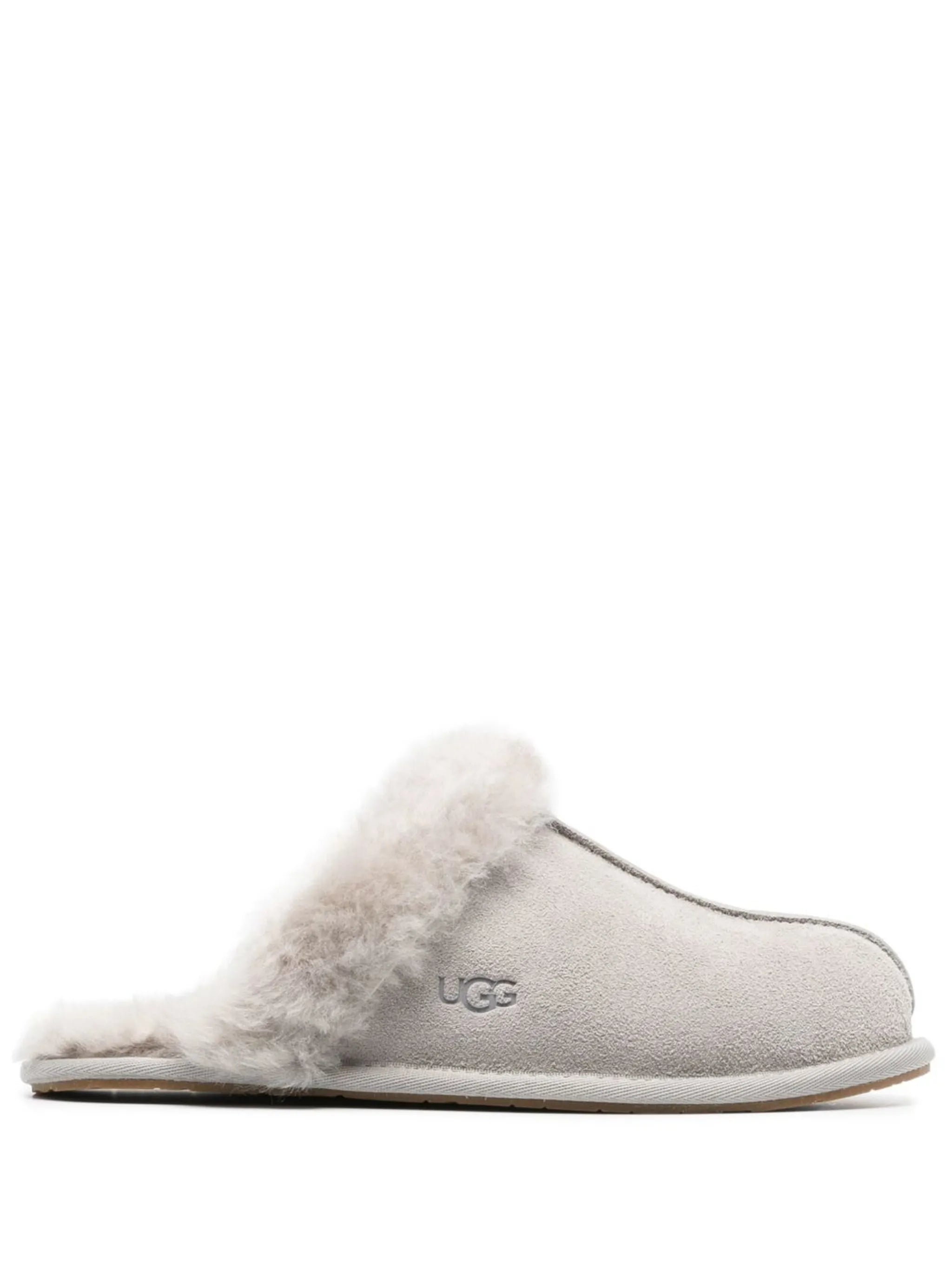 Scuffette II fur-trimmed slippers