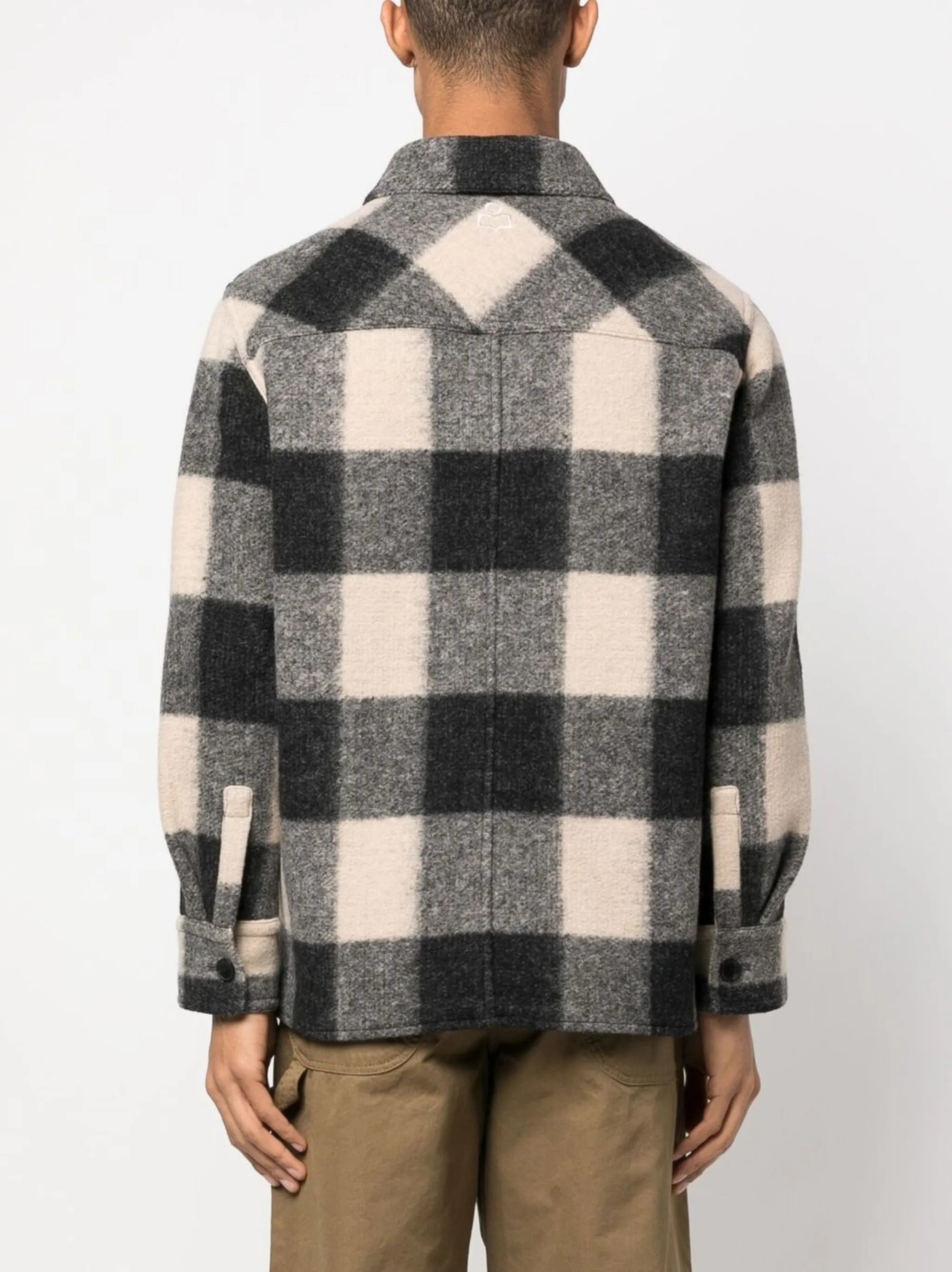Kevron checked shirt jacket