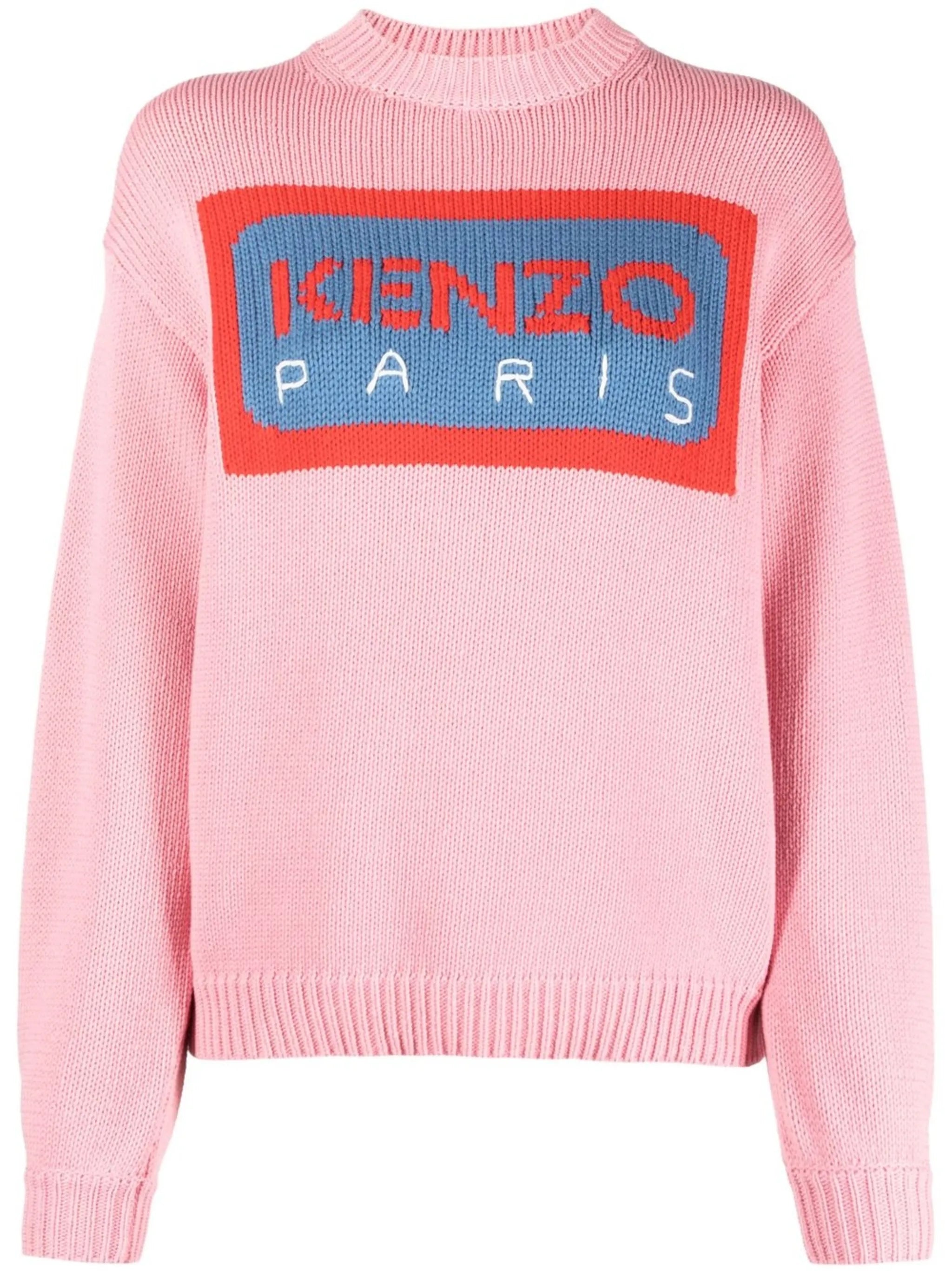 logo intarsia jumper