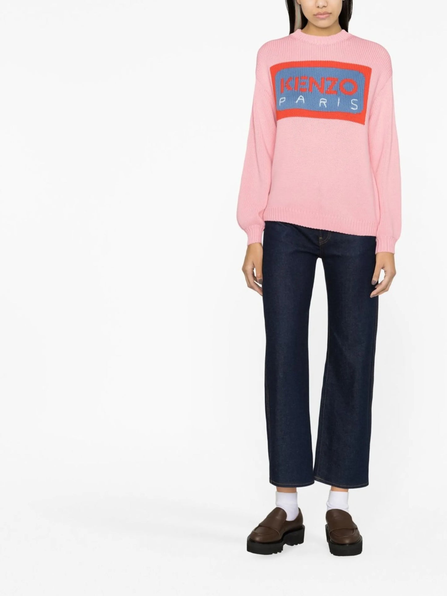 logo intarsia jumper
