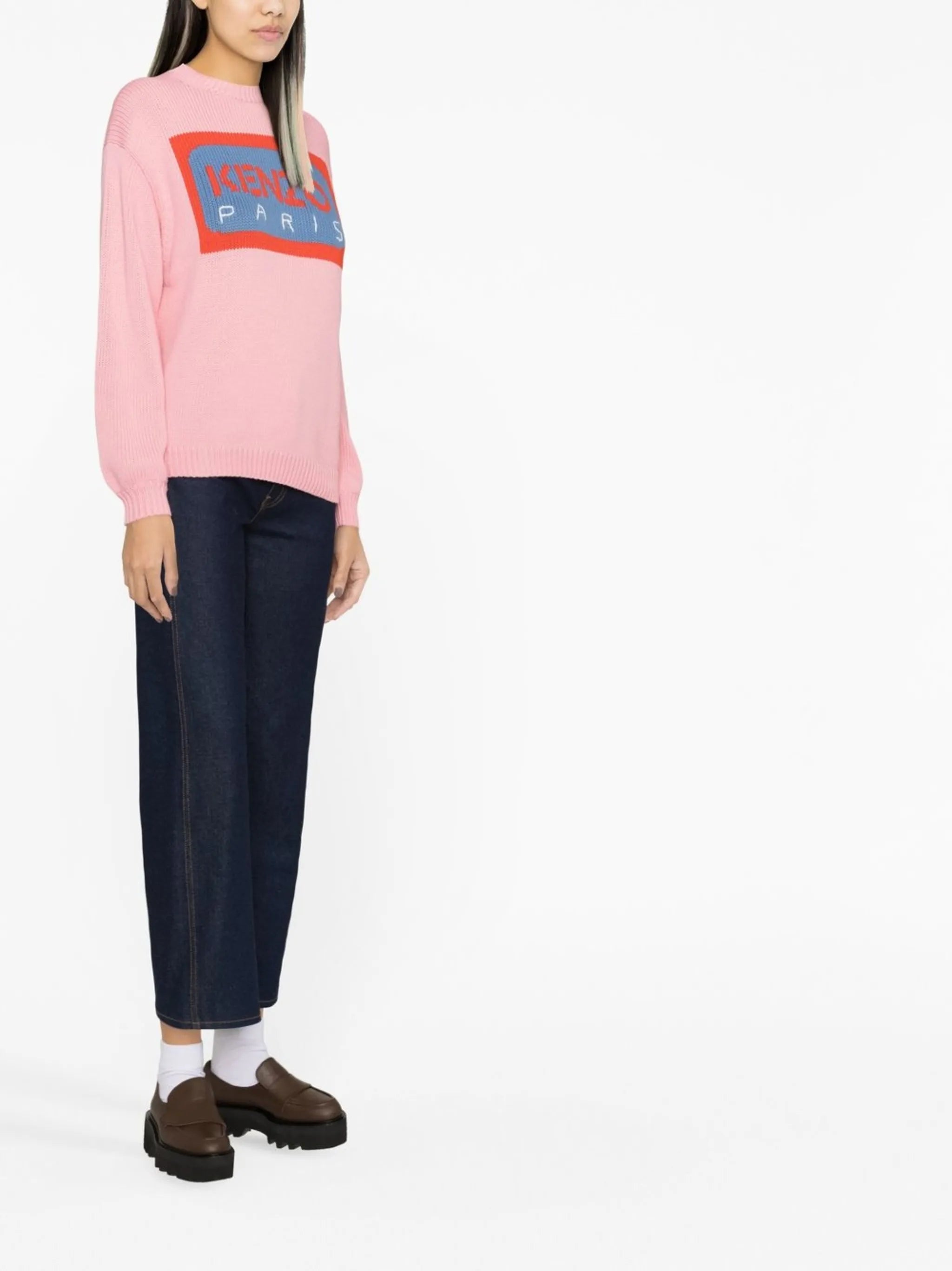 logo intarsia jumper