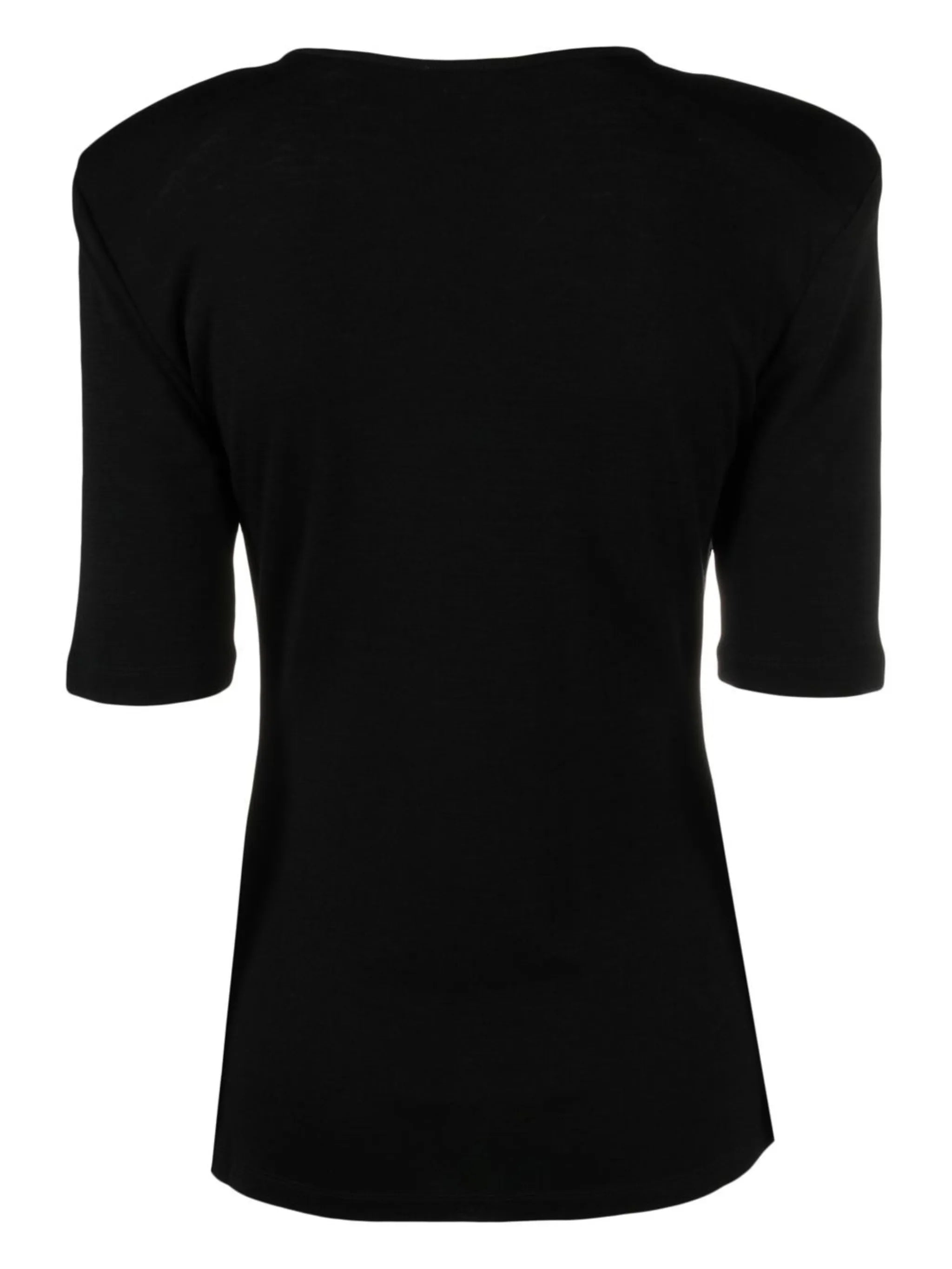 fine-knit short-sleeve jumper