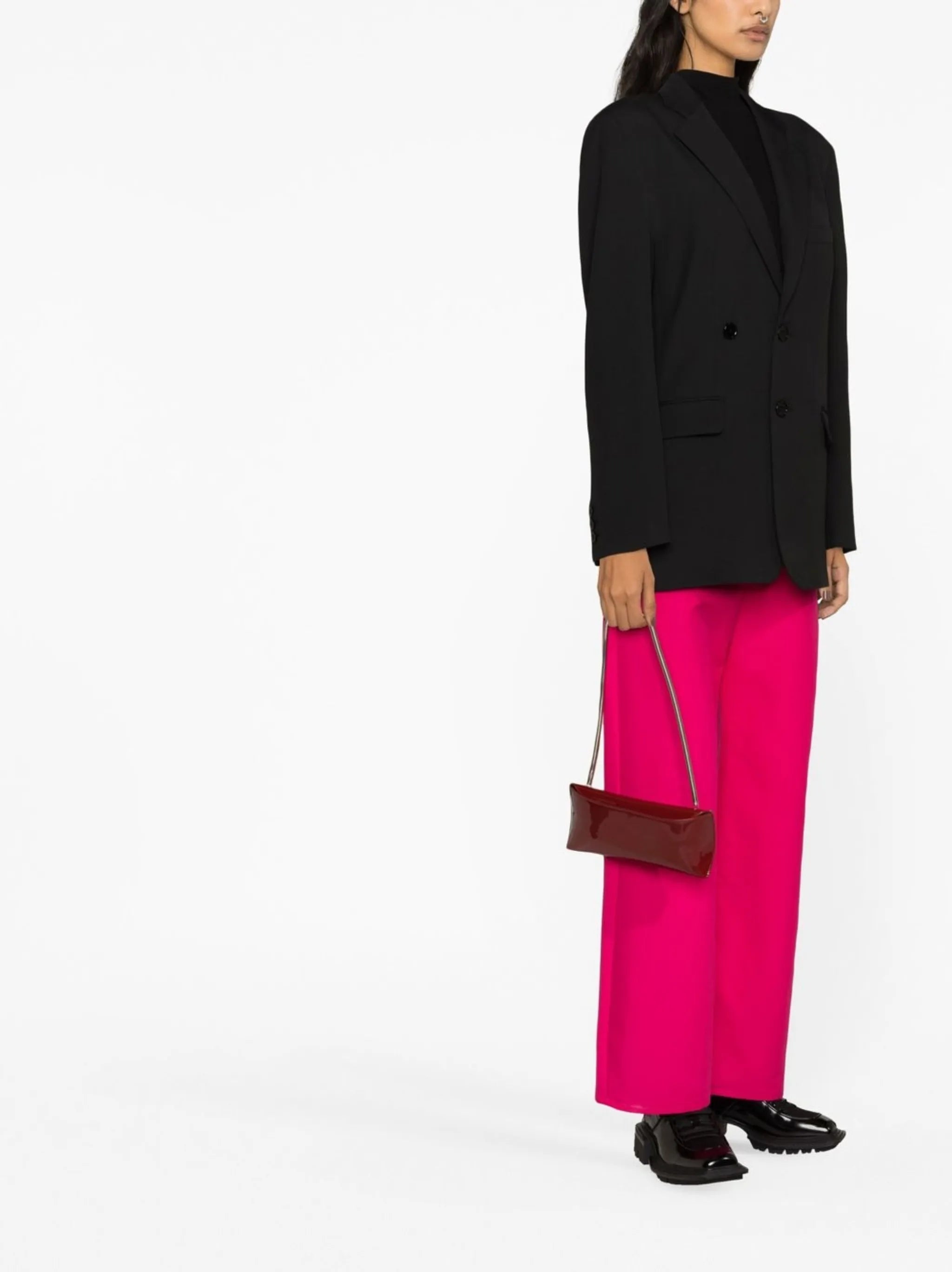 tailored single-breasted blazer