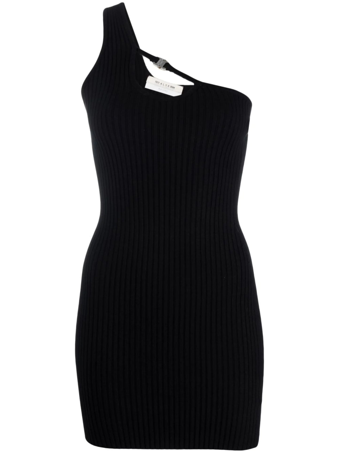 ribbed-knit minidress