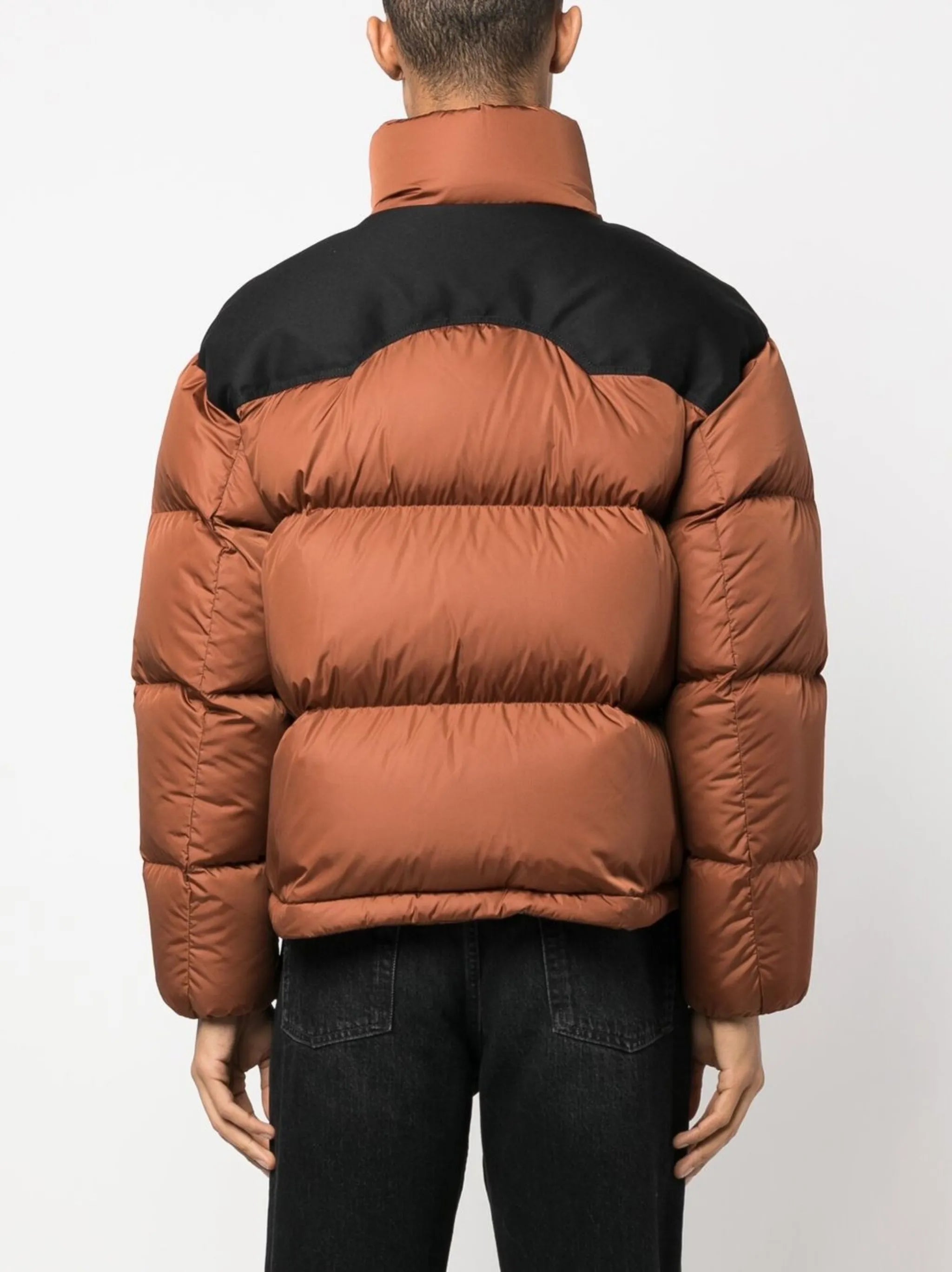 logo-patch padded jacket